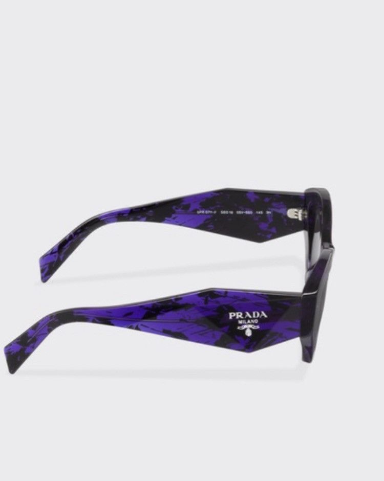 Prada Symbole SPR07Y Acetate abstract violet Sunglass
