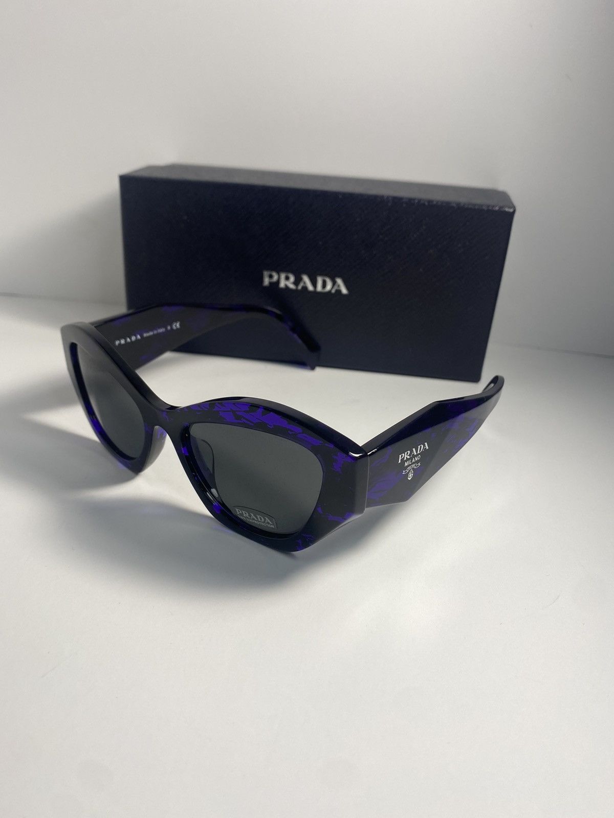 Prada Symbole SPR07Y Acetate abstract violet Sunglass