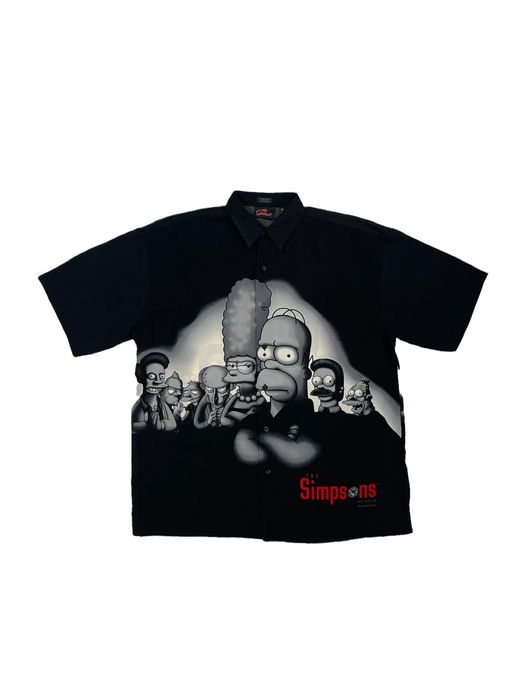 Vintage 2001 The Simpson Sopranos button up | Grailed