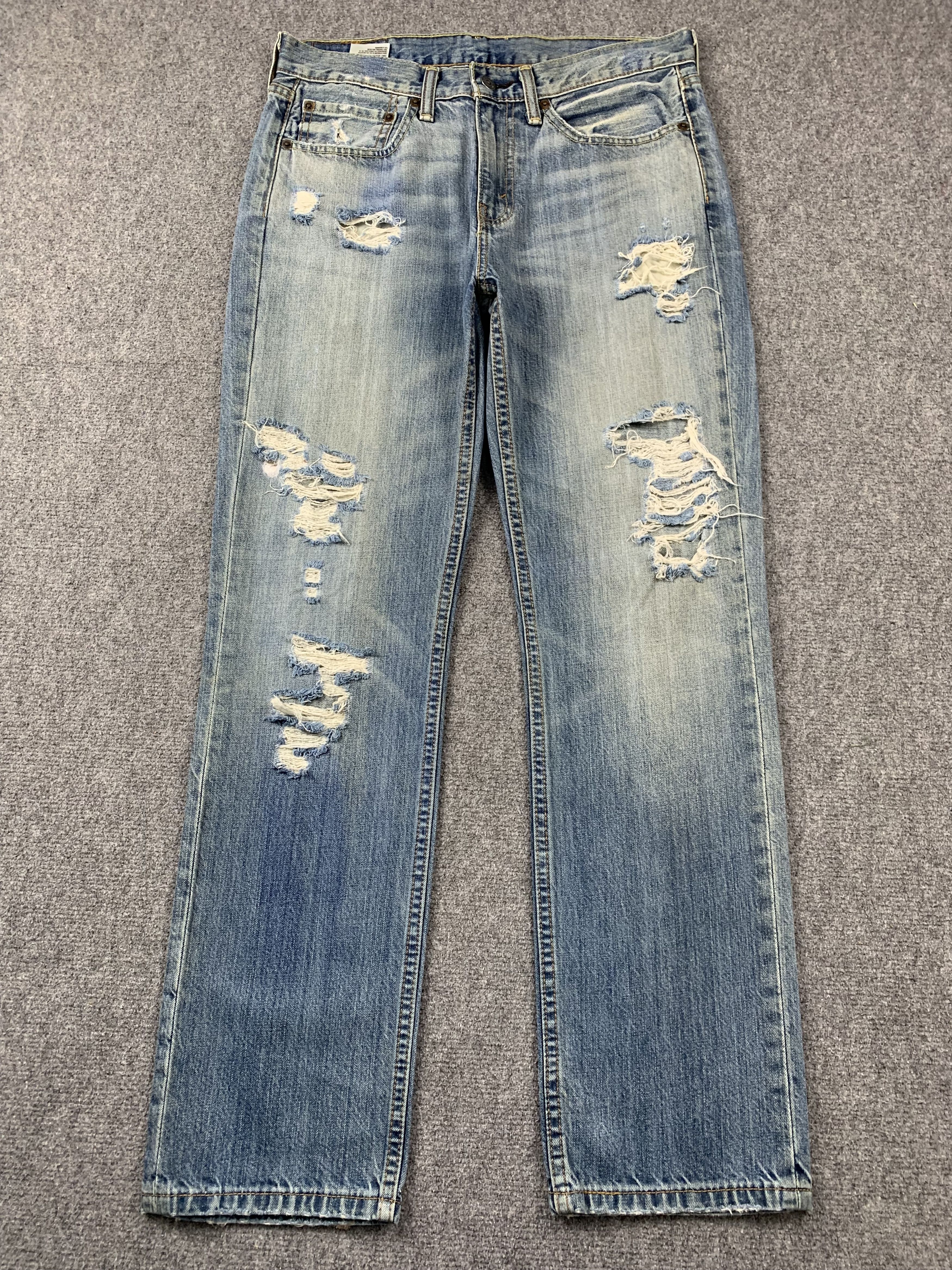 Levi's Vintage Distressed Levis 514 Faded Blue Jeans DP2021 Size US 32 / EU 48 - 1 Thumbnail