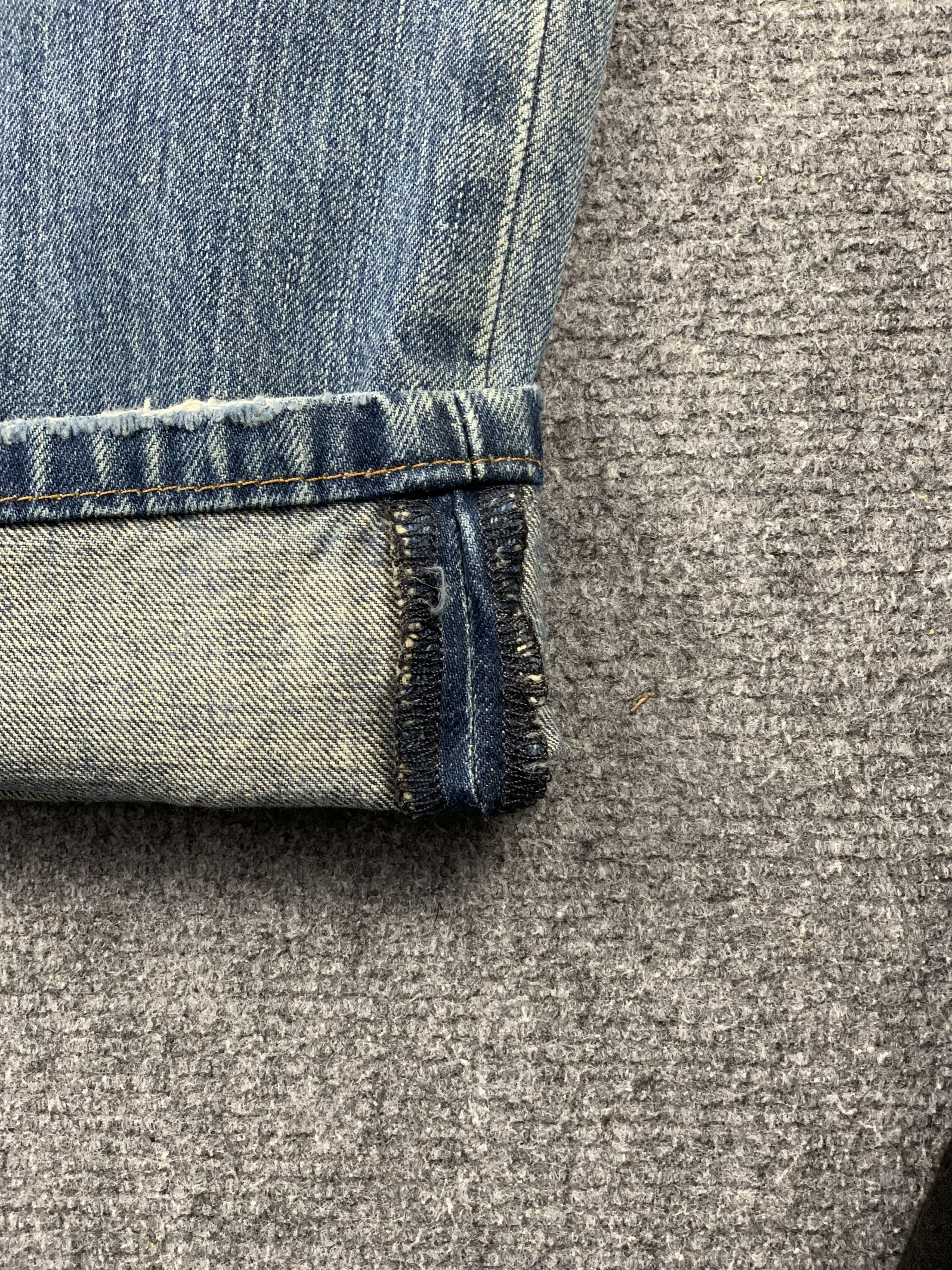 Levi's Vintage Distressed Levis 514 Faded Blue Jeans DP2021 Size US 32 / EU 48 - 14 Thumbnail