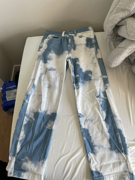 Jaded London Jaded Cloud Print Skate Jeans in Blue for Men