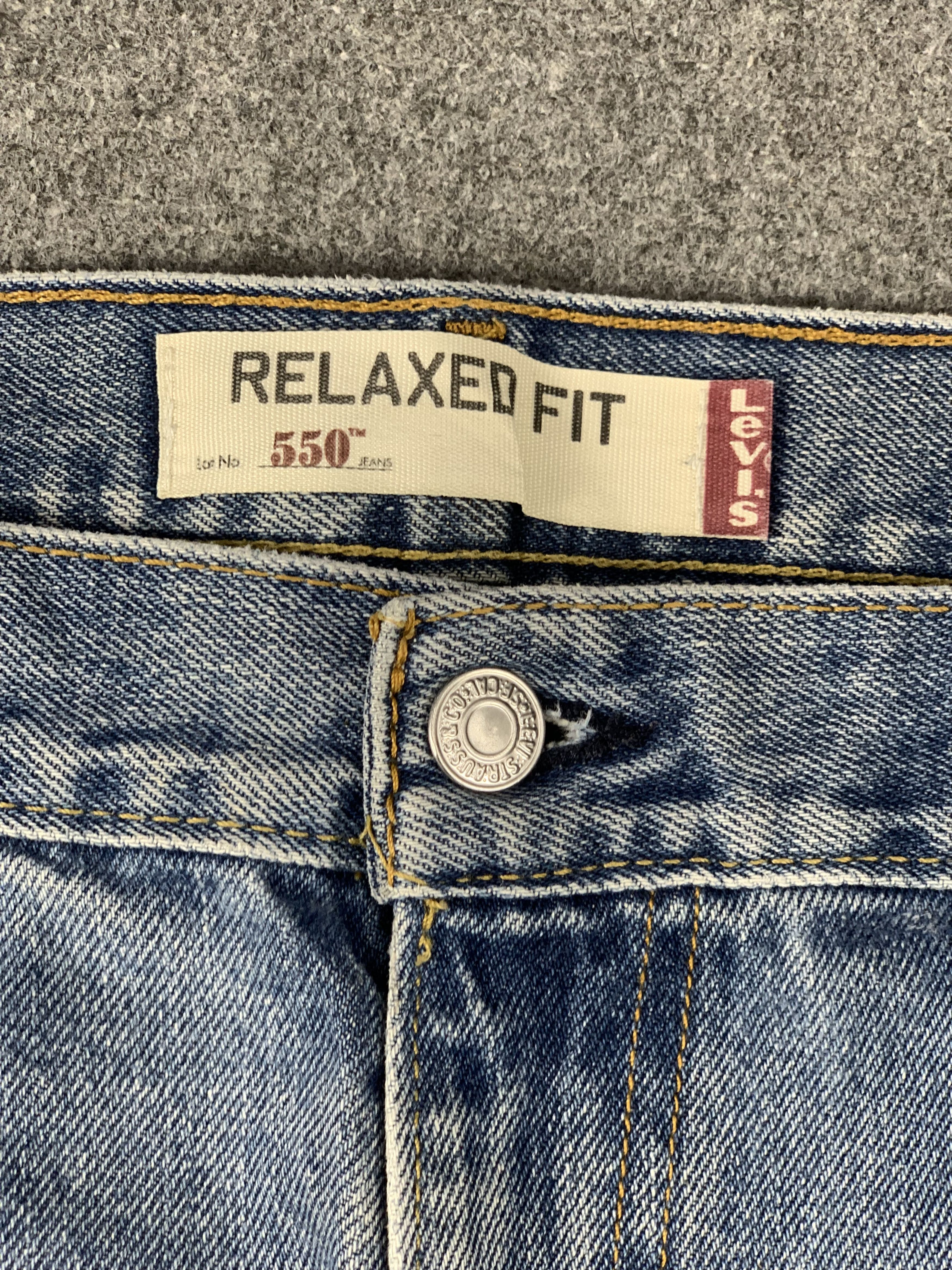 Levi's Vintage Levis 550 Faded Blue Jeans DP2023 Size US 37 - 8 Thumbnail