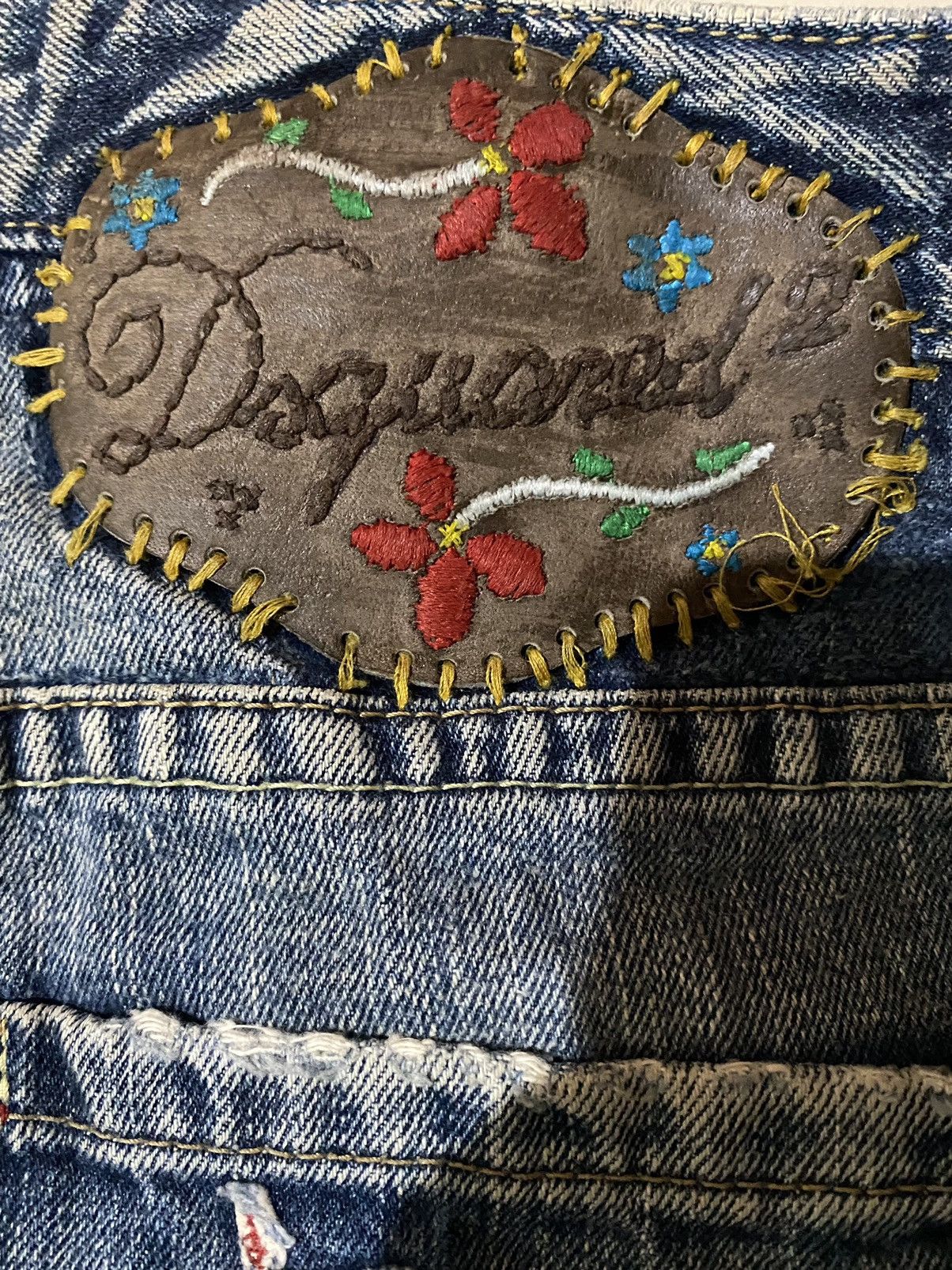 Dsquared2 💥Dsquared Native American Totem Warrior Denim Size US 33 - 9 Thumbnail