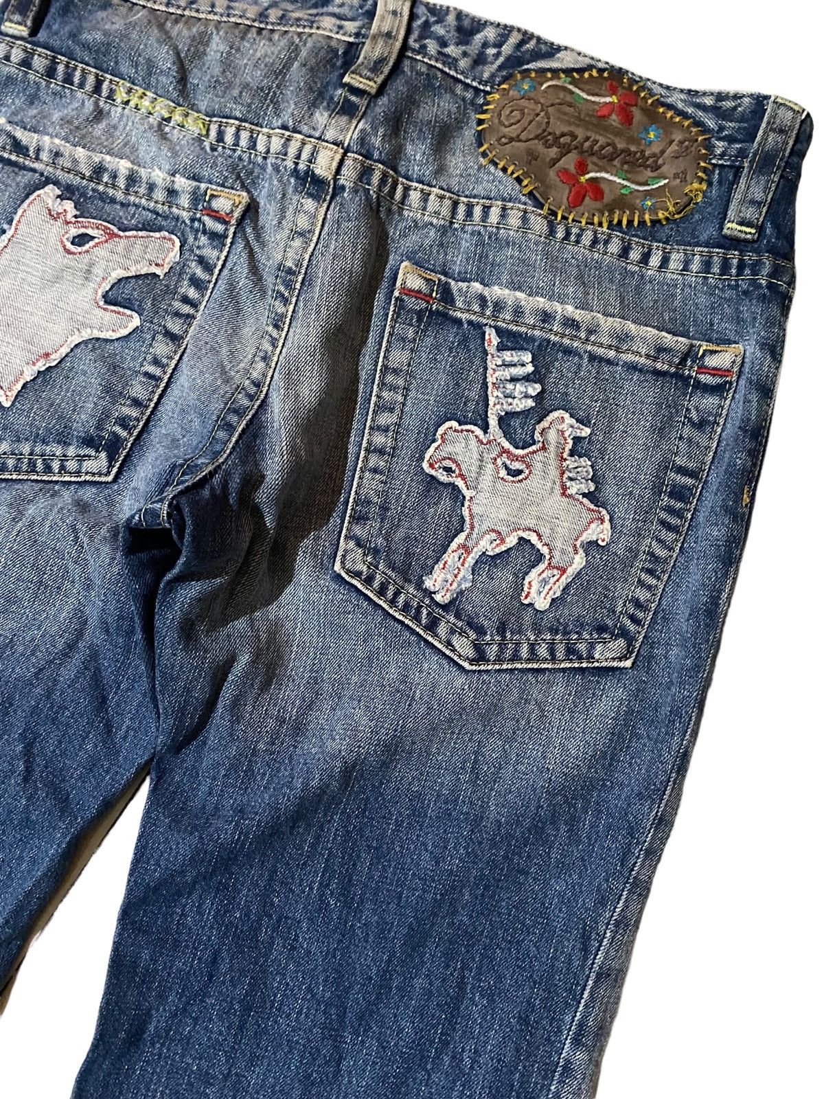 Dsquared2 💥Dsquared Native American Totem Warrior Denim Size US 33 - 1 Thumbnail