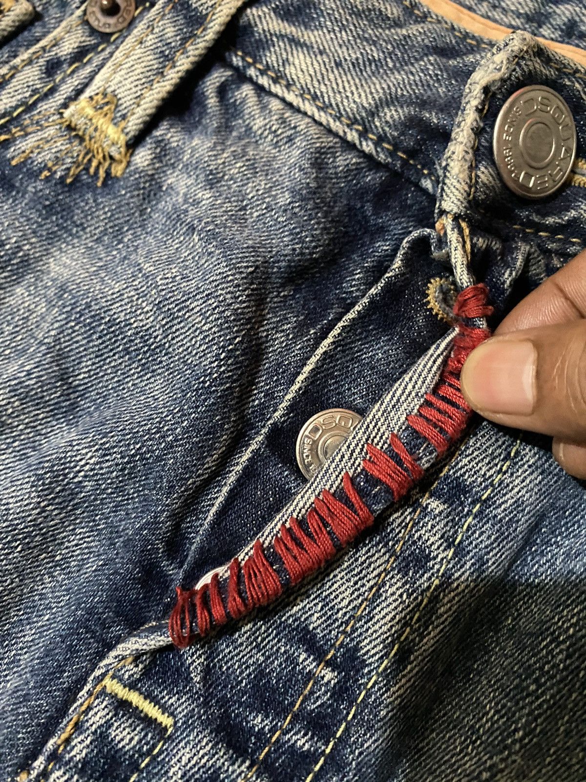 Dsquared2 💥Dsquared Native American Totem Warrior Denim Size US 33 - 6 Thumbnail