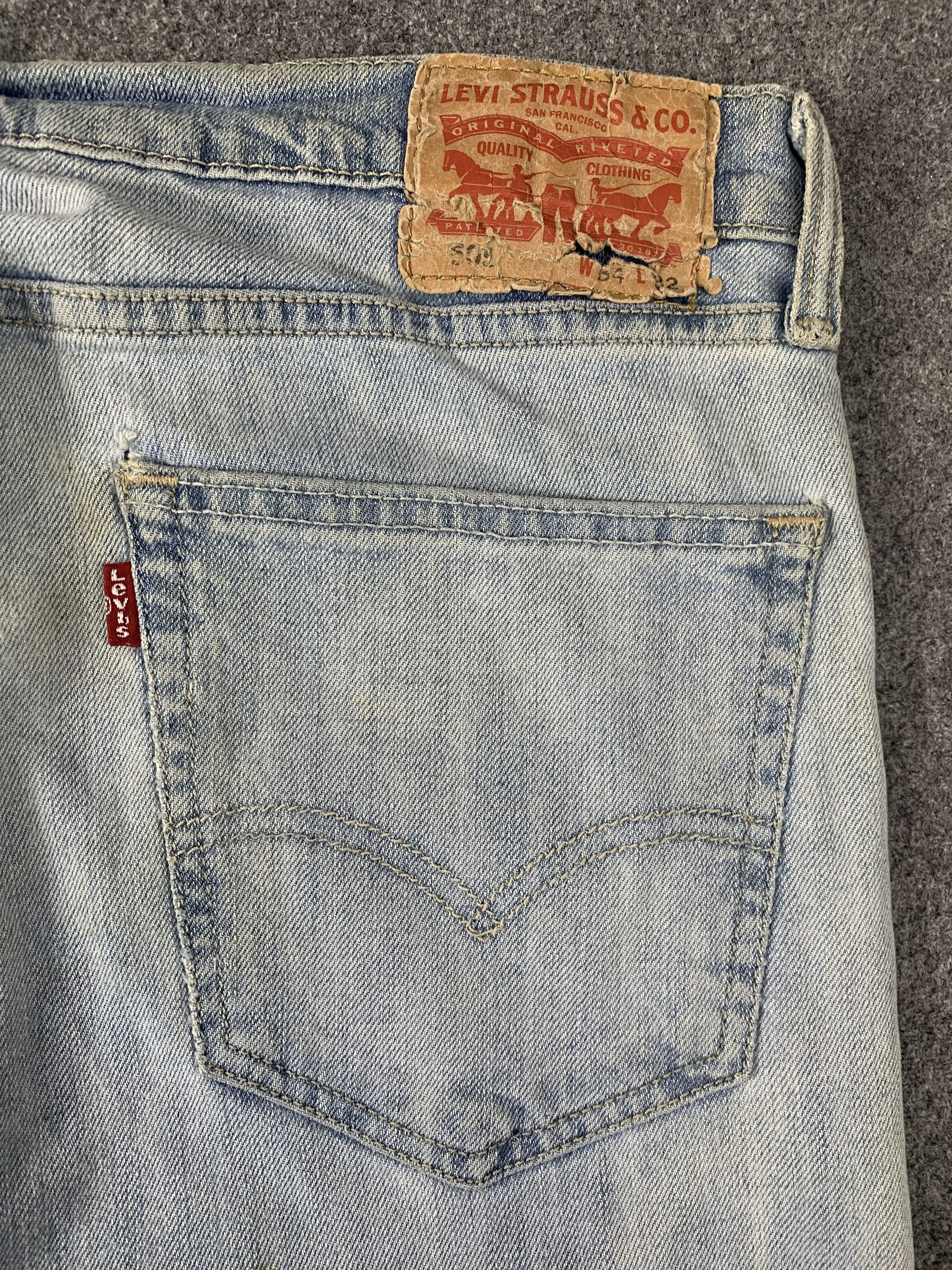 Levi's × Vintage Vintage Levis 505 Light Wash Jeans DP2024 Size US 34 / EU 50 - 18 Thumbnail