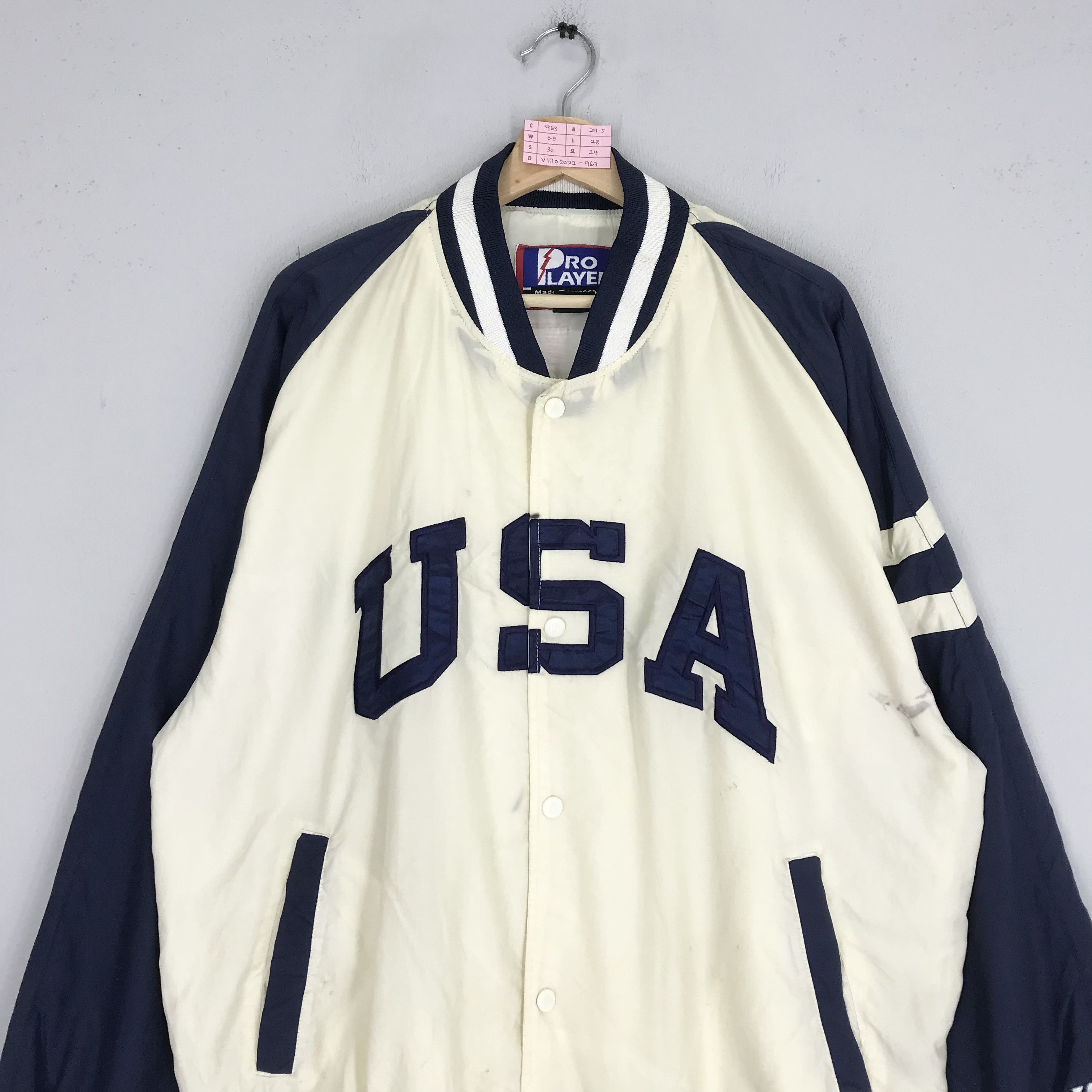 Pro Player Vintage 90s USA Varsity Jacket Baseball Big Logo Usa Size US XXL / EU 58 / 5 - 4 Thumbnail