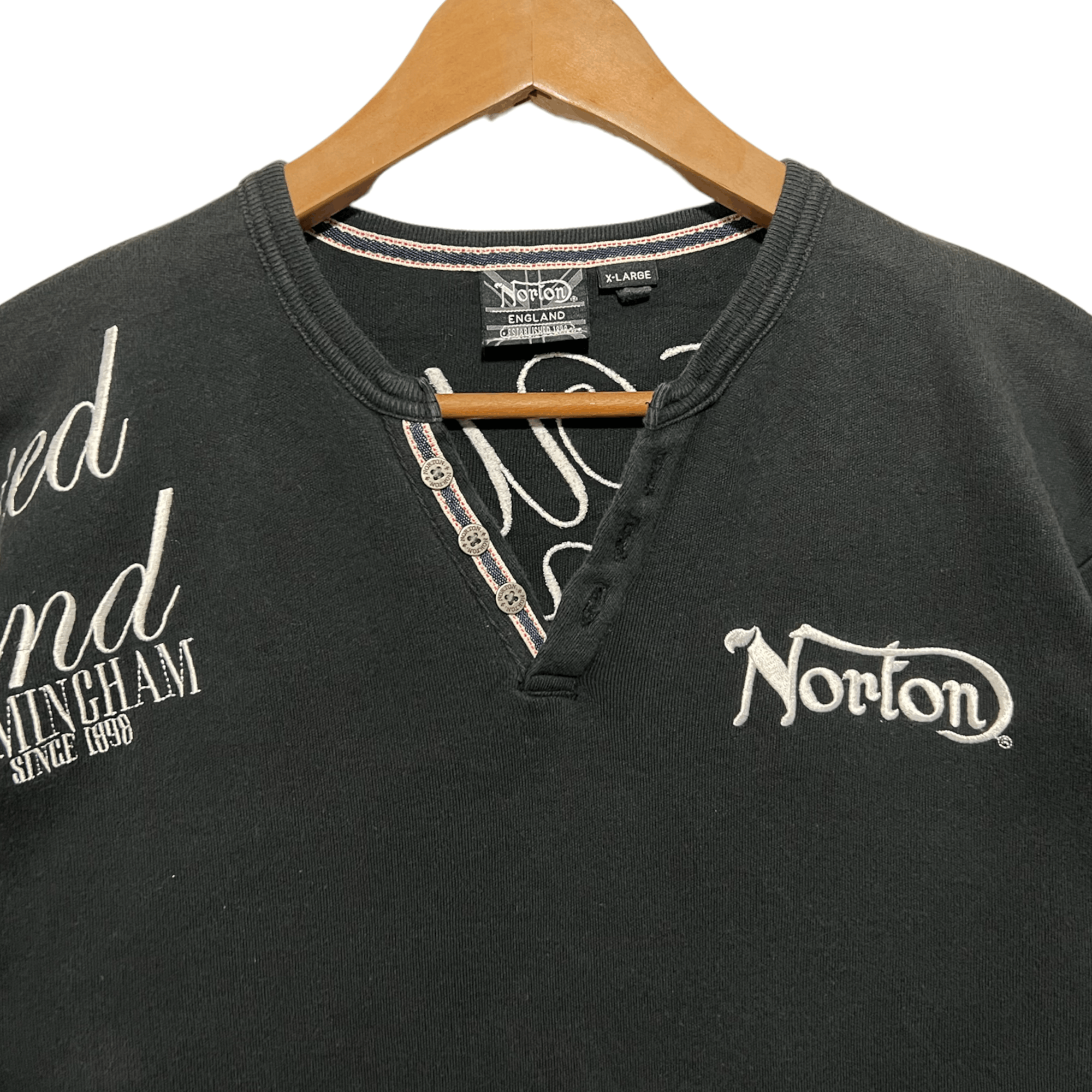 Vintage Norton Embroidered Big Logo Shirt Size US S / EU 44-46 / 1 - 4 Thumbnail