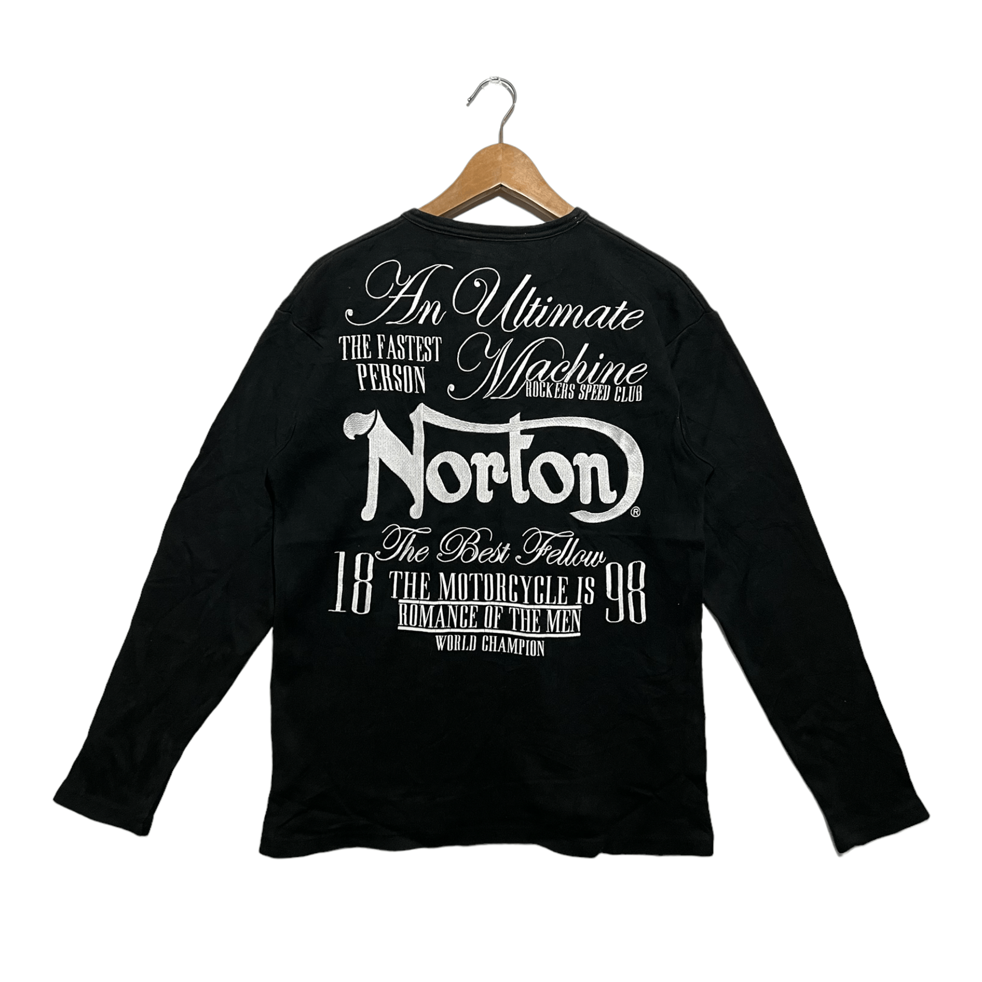 Vintage Norton Embroidered Big Logo Shirt Size US S / EU 44-46 / 1 - 1 Thumbnail