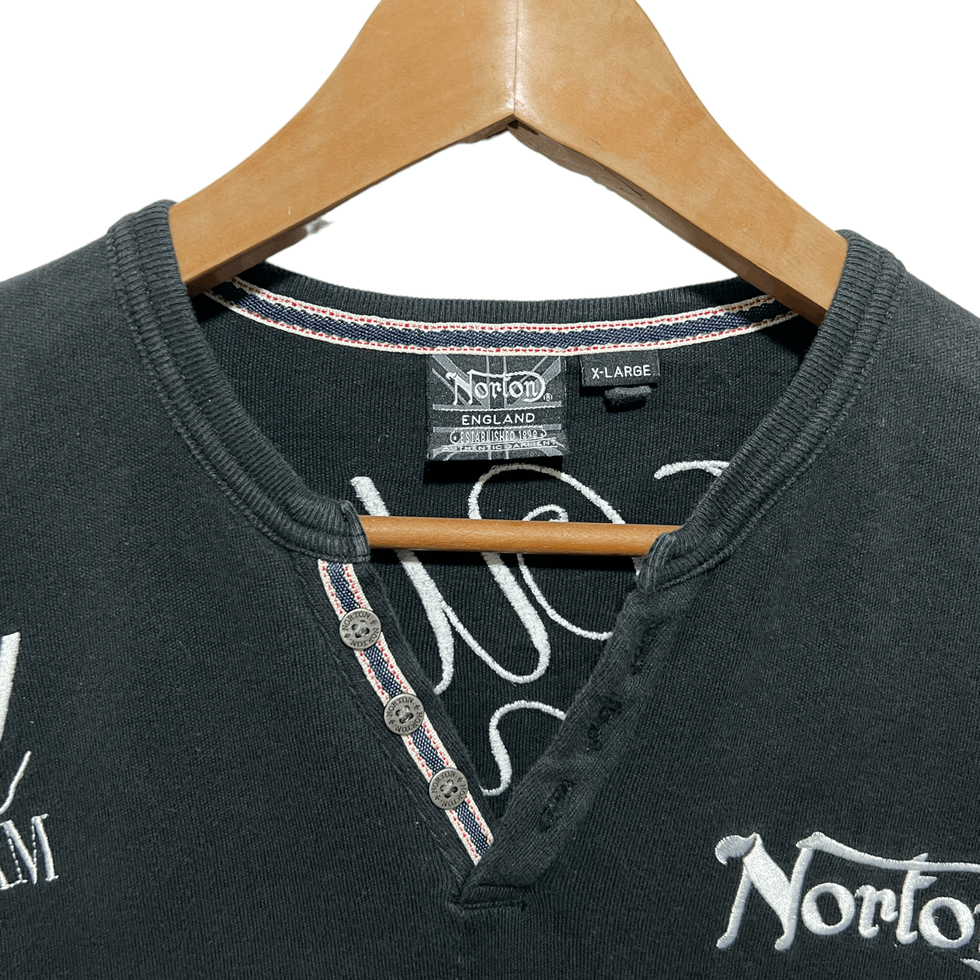 Vintage Norton Embroidered Big Logo Shirt Size US S / EU 44-46 / 1 - 5 Thumbnail