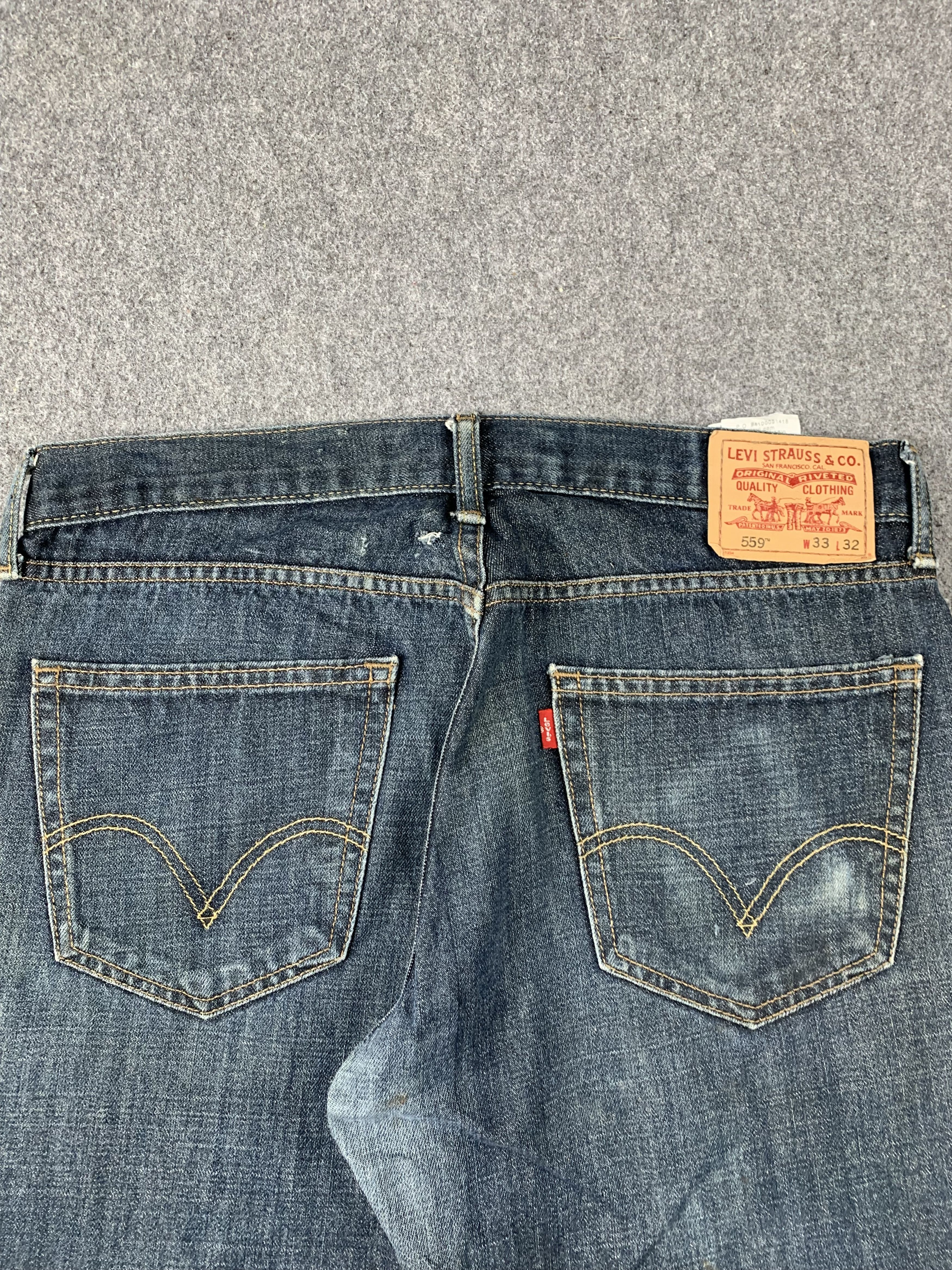 Levi's Vintage Levis 559 Light Blue Jeans DP2028 Size US 33 - 4 Thumbnail