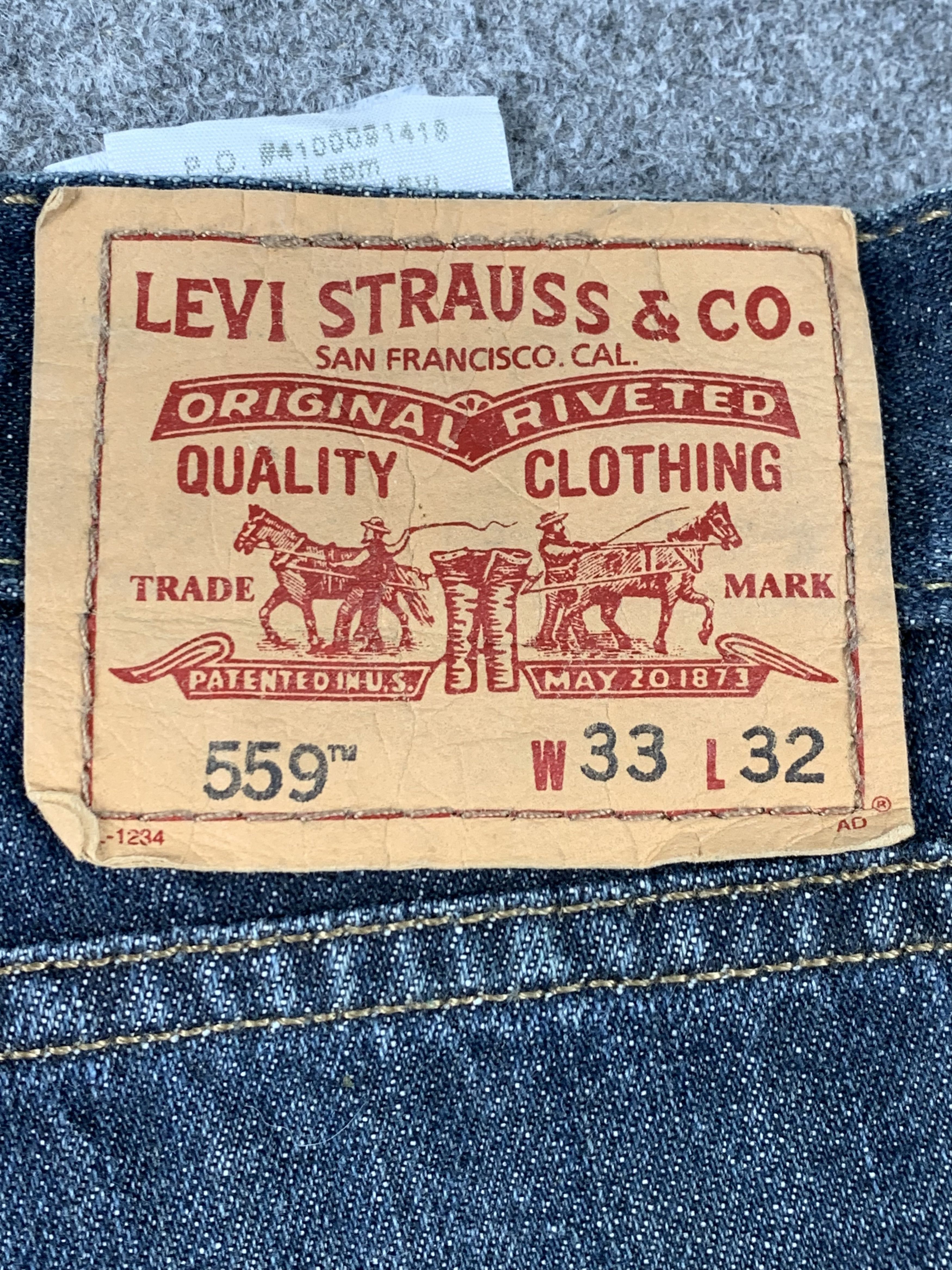 Levi's Vintage Levis 559 Light Blue Jeans DP2028 Size US 33 - 5 Thumbnail