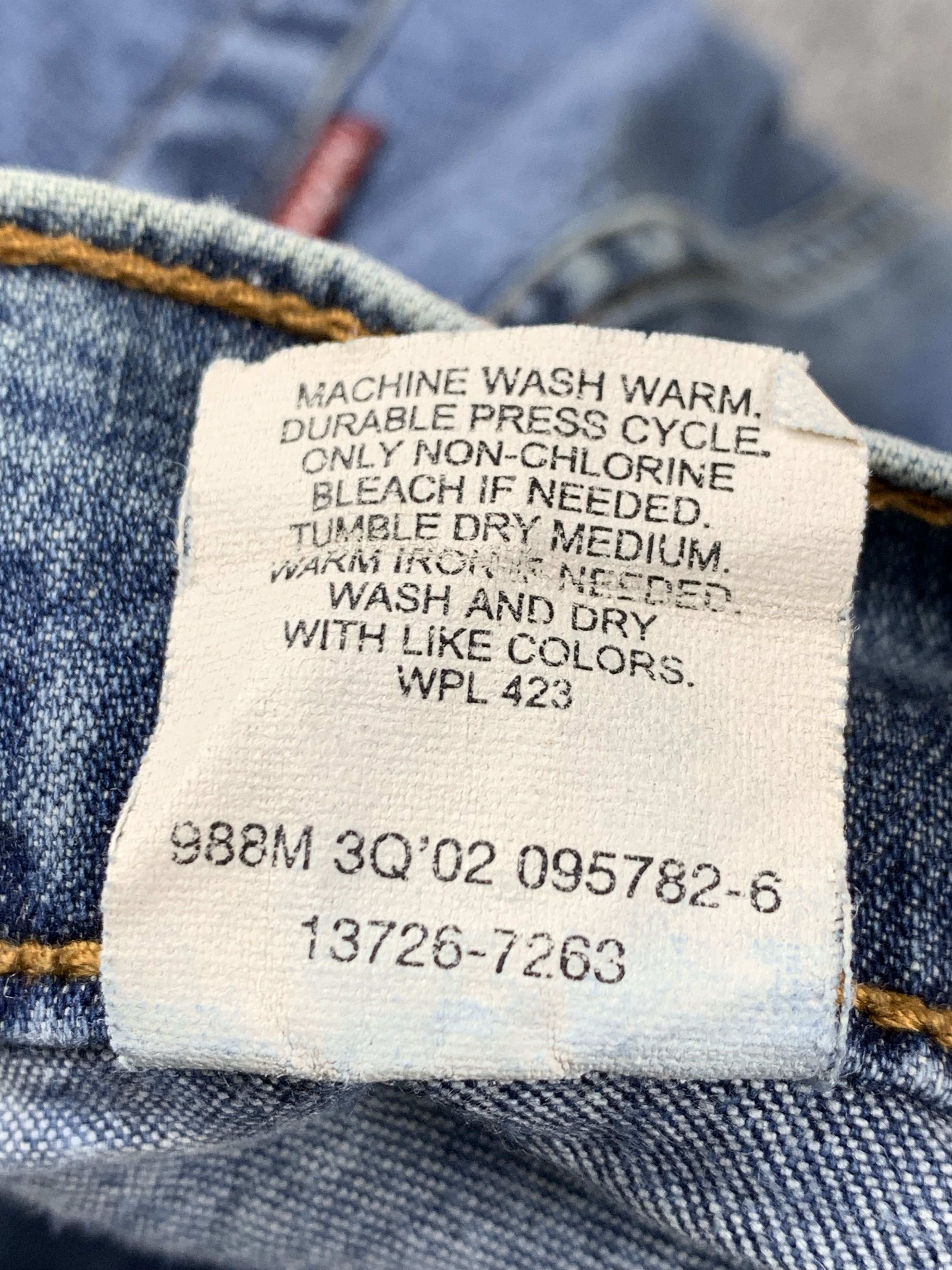 Levi's Vintage 90s Levis Light Blue Jeans DP2029 Size US 31 - 7 Thumbnail
