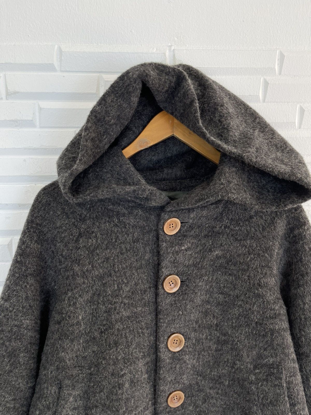 Issey Miyake × Japanese Brand × Ne-Net Issey Miyake MOHAIR Hoodie Jacket Crop Size US S / EU 44-46 / 1 - 3 Thumbnail
