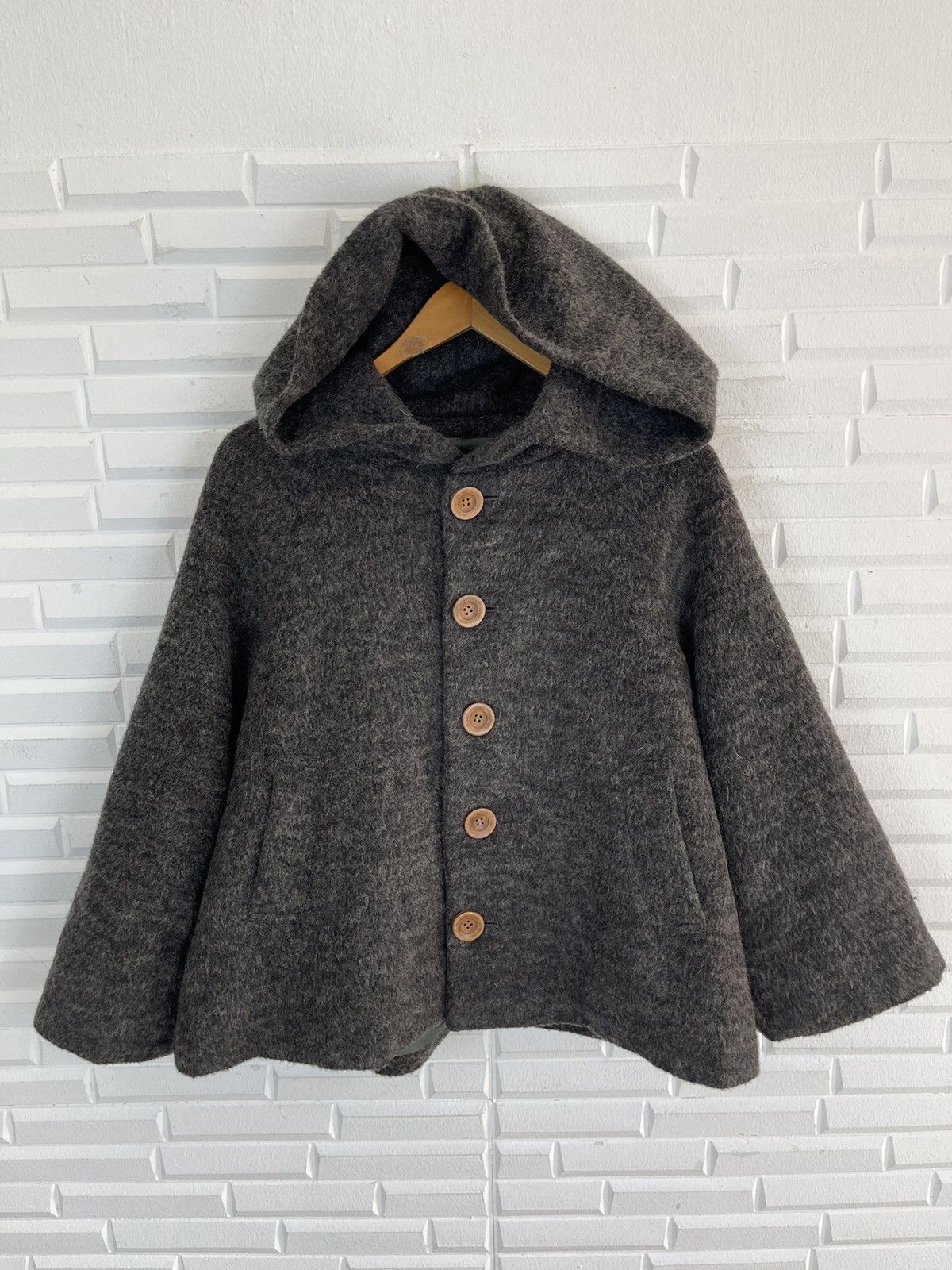 Issey Miyake × Japanese Brand × Ne-Net Issey Miyake MOHAIR Hoodie Jacket Crop Size US S / EU 44-46 / 1 - 2 Thumbnail