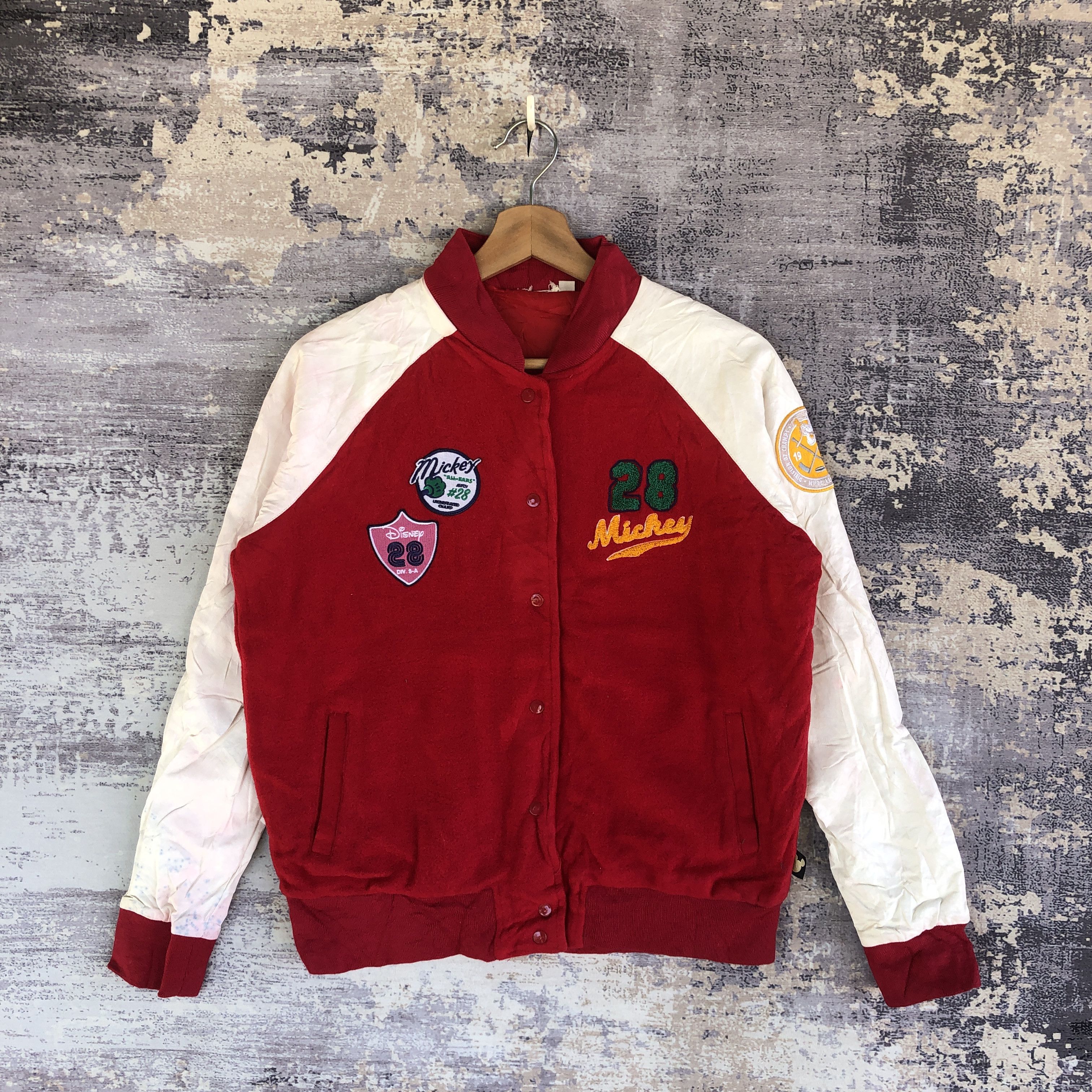 Vintage Mickey Mouse Varsity Sweater Cartoon Disney Sweatshirt Grailed