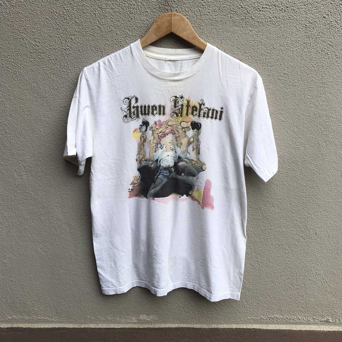 image of Band Tees x Vintage Gwen Stefani Tour 2005 Tee No Doubt in White, Men's (Size Medium)