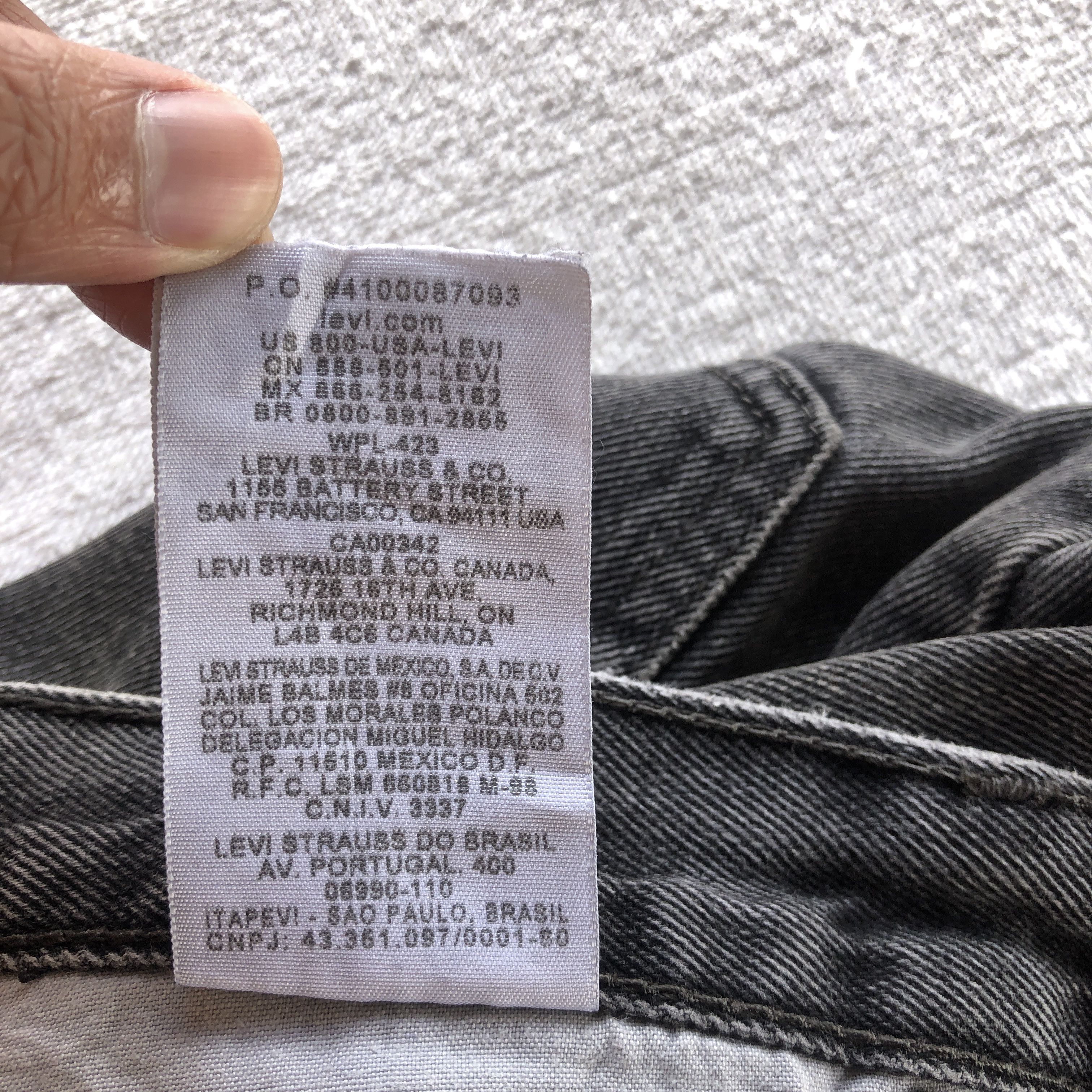 Jean Vintage Levi's Faded Black Baggy Jeans Levis 550 Denim Size US 34 / EU 50 - 10 Thumbnail