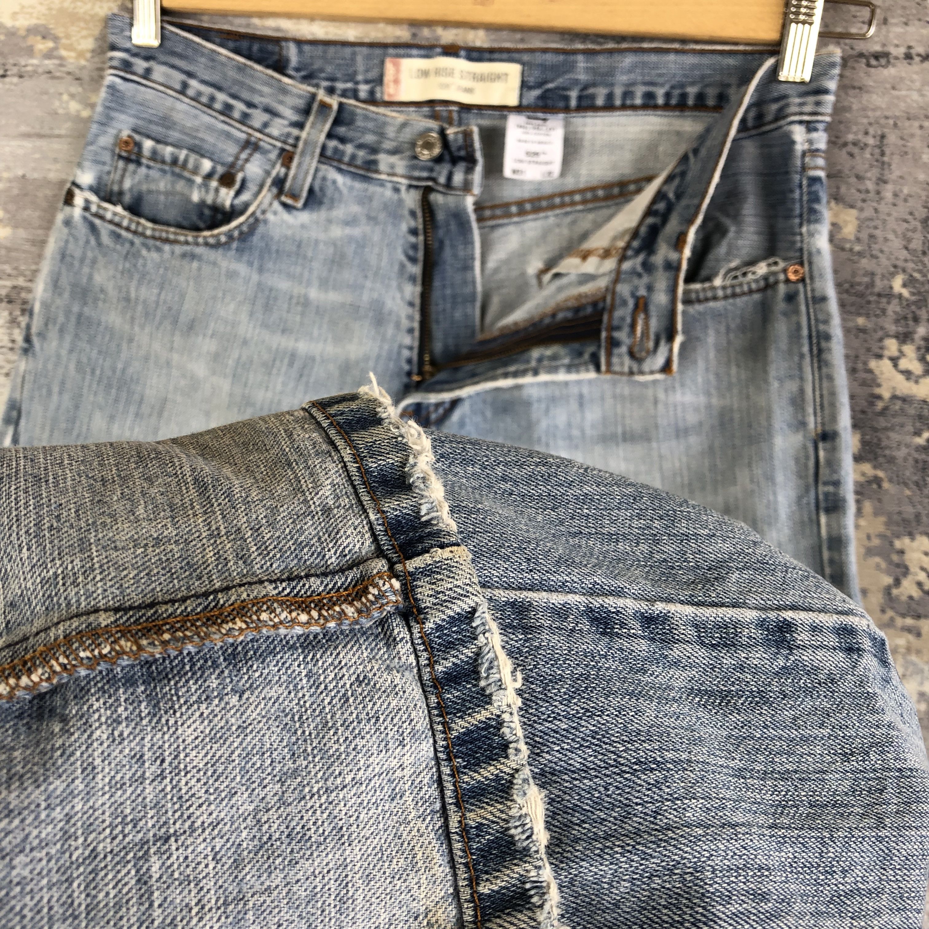 Jean × Levi's Levis Distressed Sun Faded Jenas Levis Light Wash Denim Size US 32 / EU 48 - 8 Thumbnail