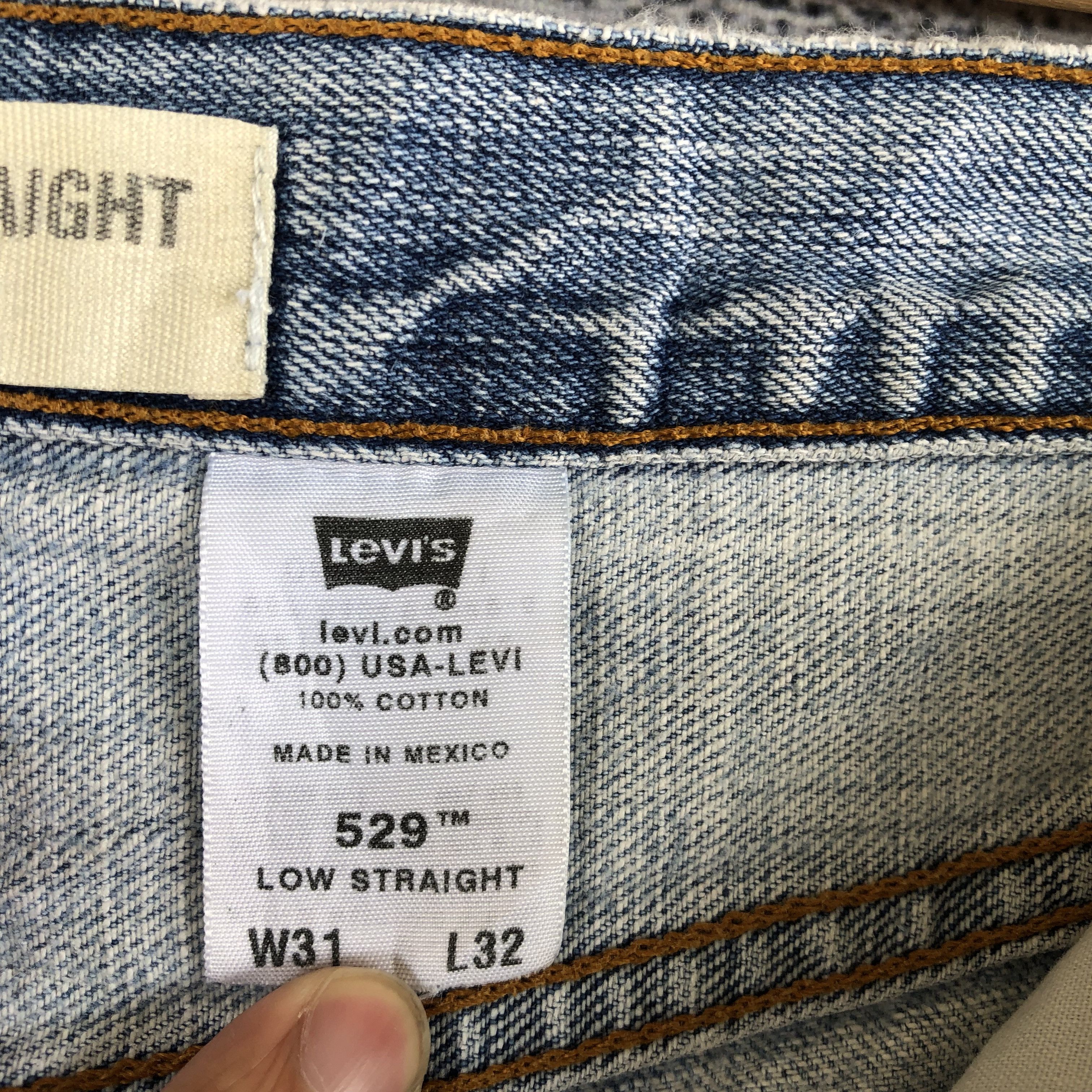 Jean × Levi's Levis Distressed Sun Faded Jenas Levis Light Wash Denim Size US 32 / EU 48 - 9 Thumbnail