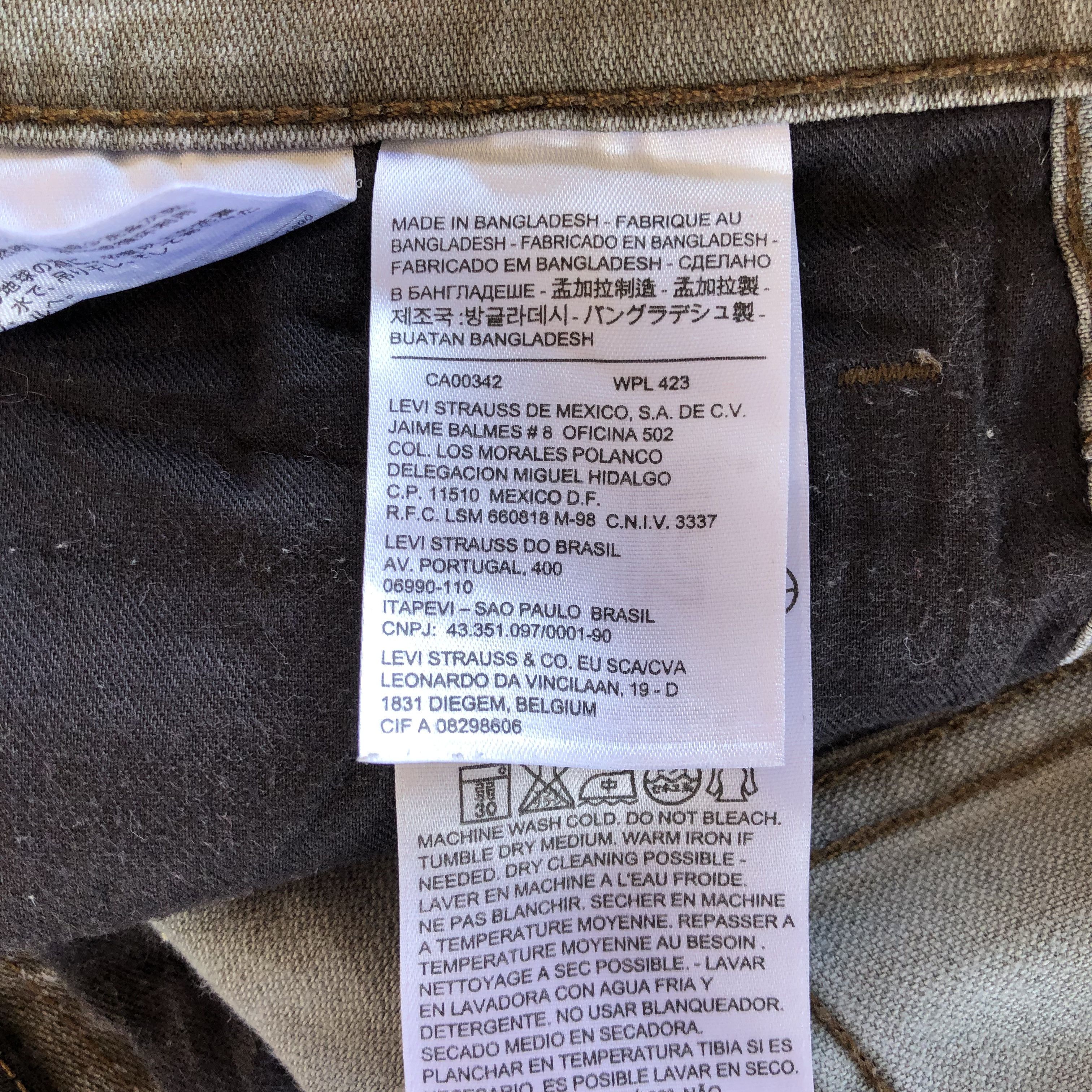 Jean Vintage Levi's Faded Black Jeans Ash Gray Levis 511 Denim Size US 30 / EU 46 - 9 Thumbnail