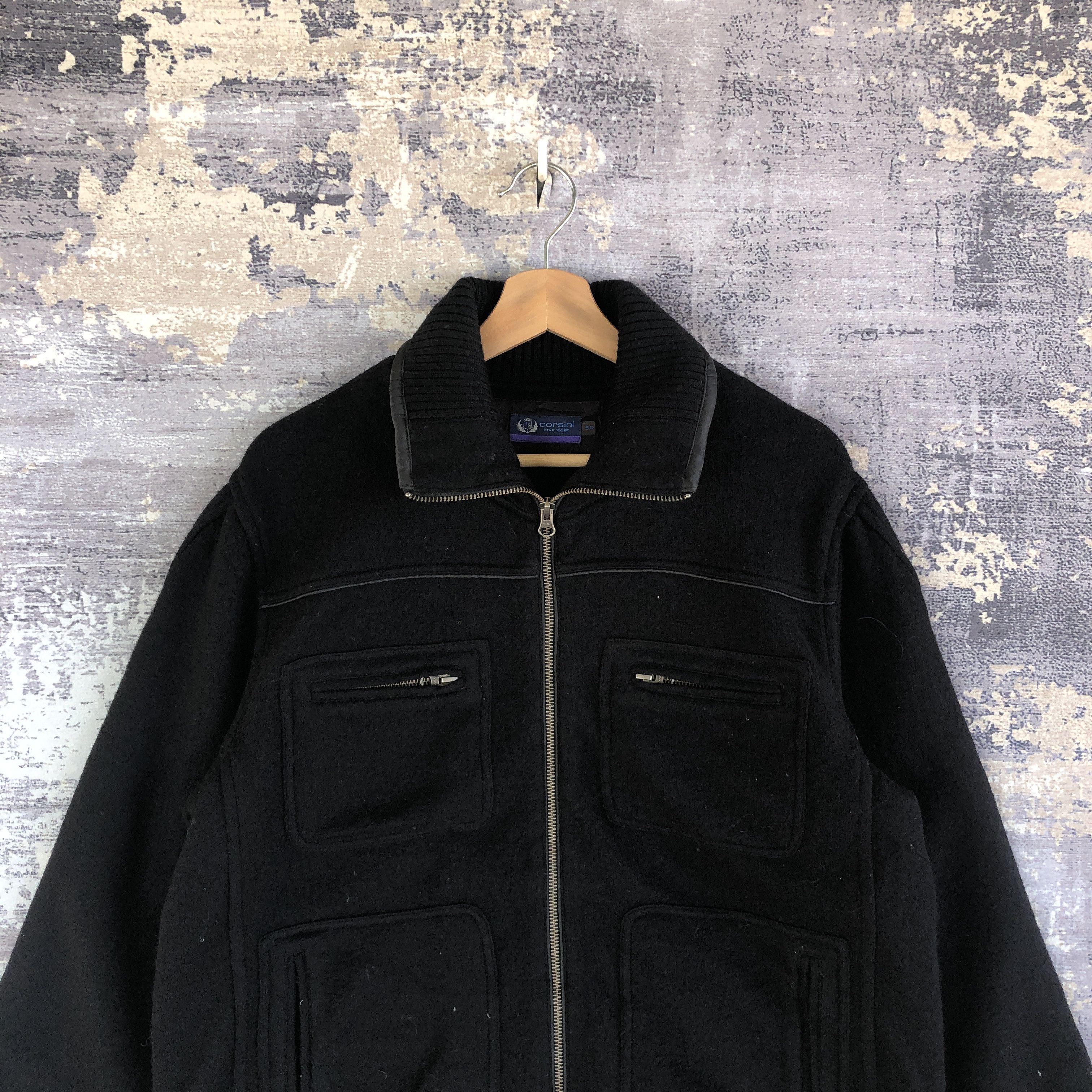 Vintage Vintage Corsoni Wool Jacket Bondage Japanese Wool Jacket Size US L / EU 52-54 / 3 - 3 Thumbnail