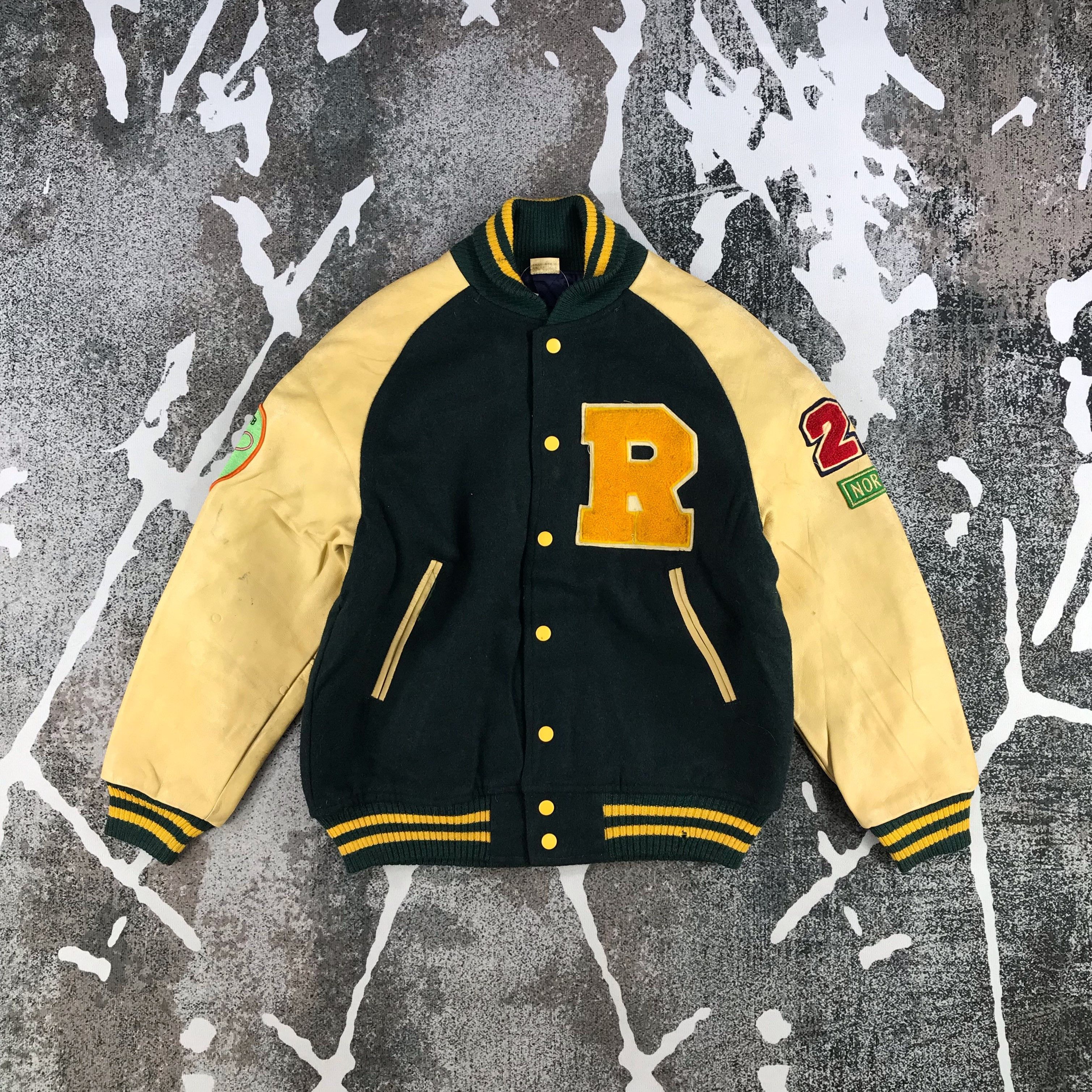 Vintage 80s Sport Club Varsity Jacket