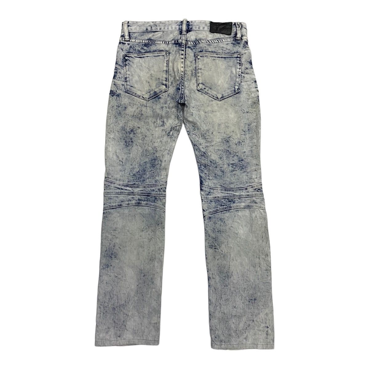 Hysteric Glamour FUGA BLEACH WASHED BALMAIN INSPIRED RIDER MOTO DENIM PANTS Size US 30 / EU 46 - 3 Thumbnail