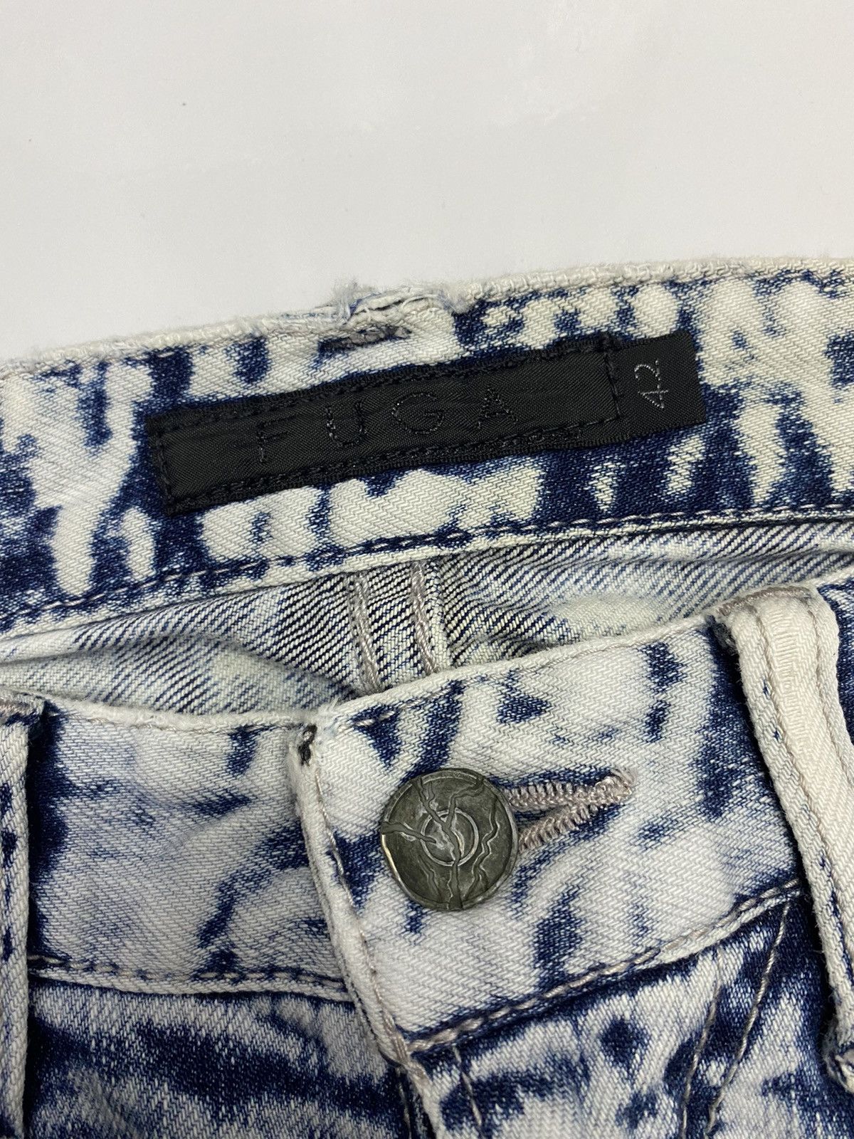 Hysteric Glamour FUGA BLEACH WASHED BALMAIN INSPIRED RIDER MOTO DENIM PANTS Size US 30 / EU 46 - 7 Thumbnail
