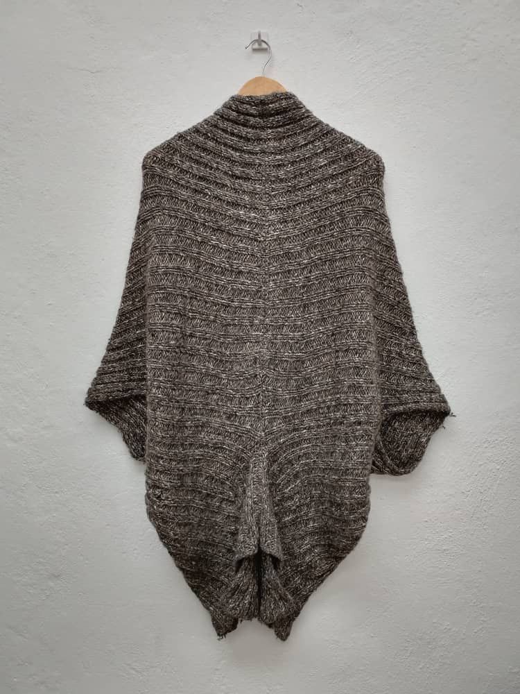Designer × Issey Miyake Rare Plantation By Issey Miyake Wool Knit Poncho Size M / US 6-8 / IT 42-44 - 4 Thumbnail