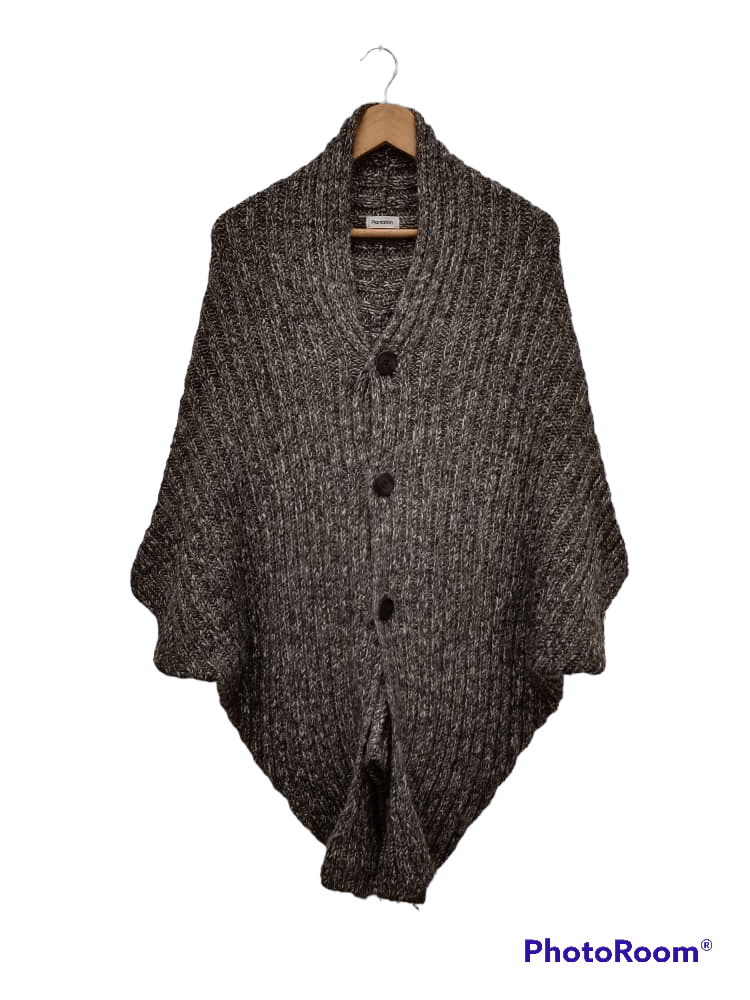 Designer × Issey Miyake Rare Plantation By Issey Miyake Wool Knit Poncho Size M / US 6-8 / IT 42-44 - 1 Thumbnail