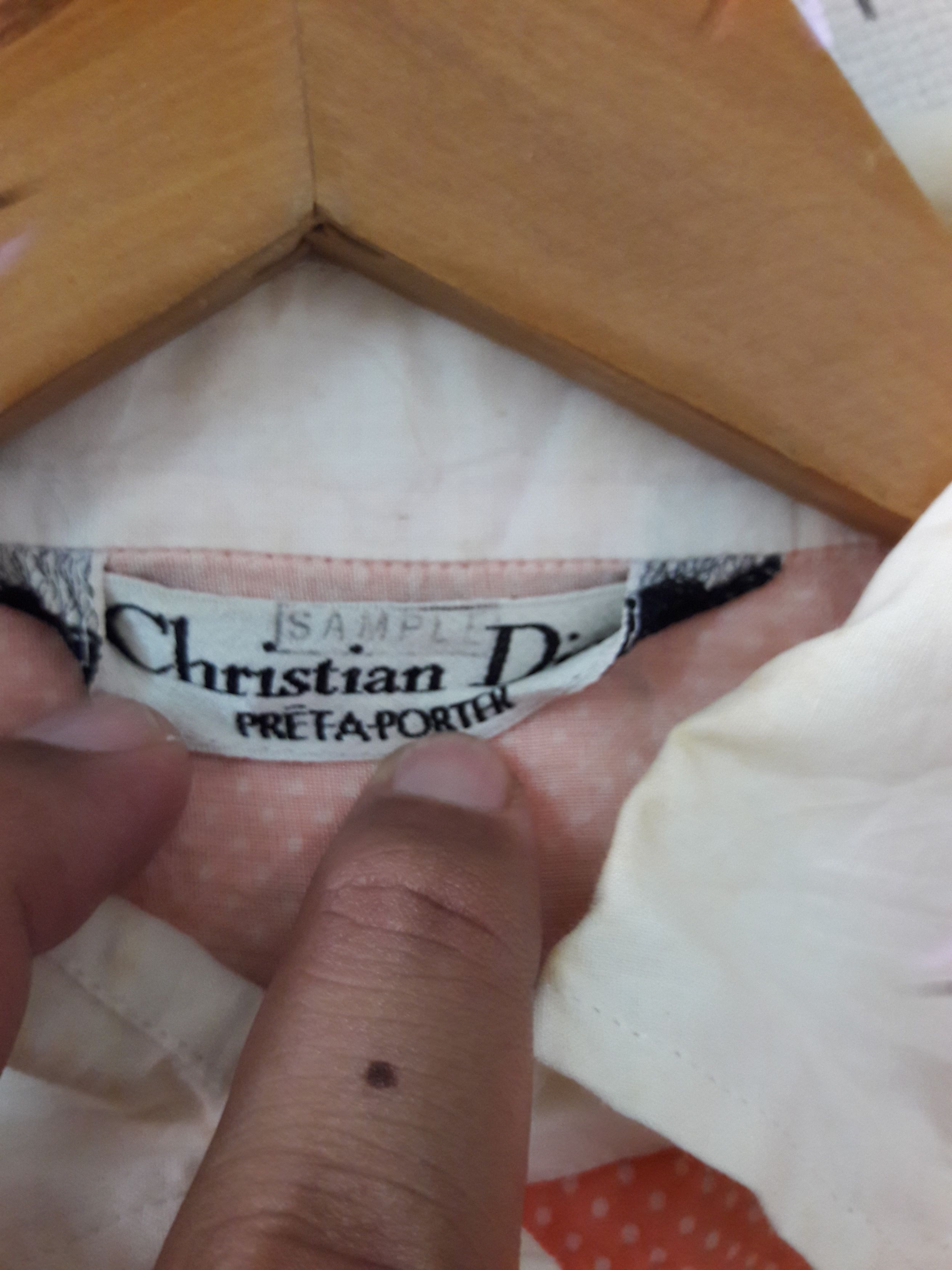 Christian Dior Monsieur Vintage Christian Dior Pret A Porter Polka Dot Sample Shirt Size M / US 6-8 / IT 42-44 - 7 Thumbnail