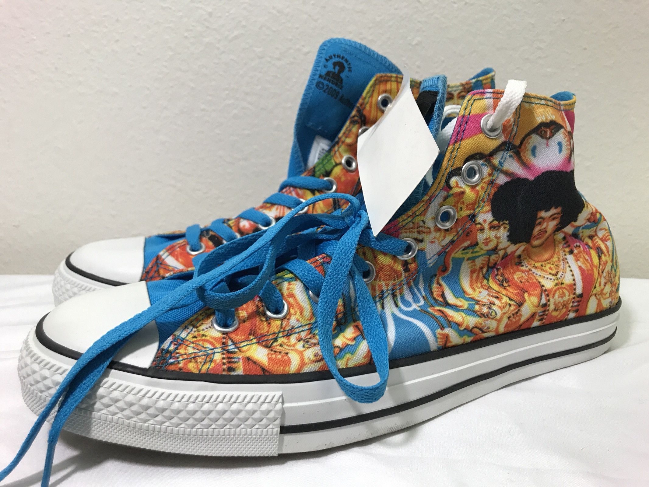 Jimi Hendrix Converse All Star Chuck Taylor Hi Top Sneakers | Grailed