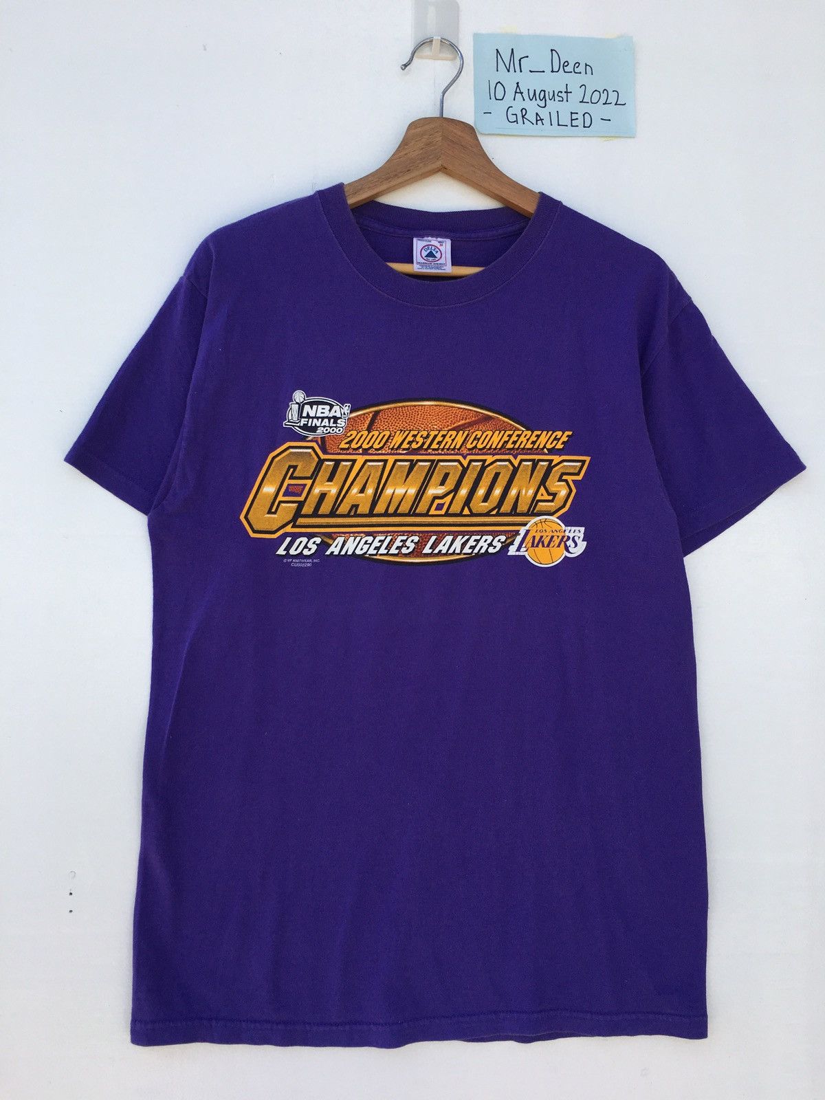 NBA Vintage Rare Champions Los Angeles Lakers NBA Final 2000 Tee Size US M / EU 48-50 / 2 - 2 Thumbnail