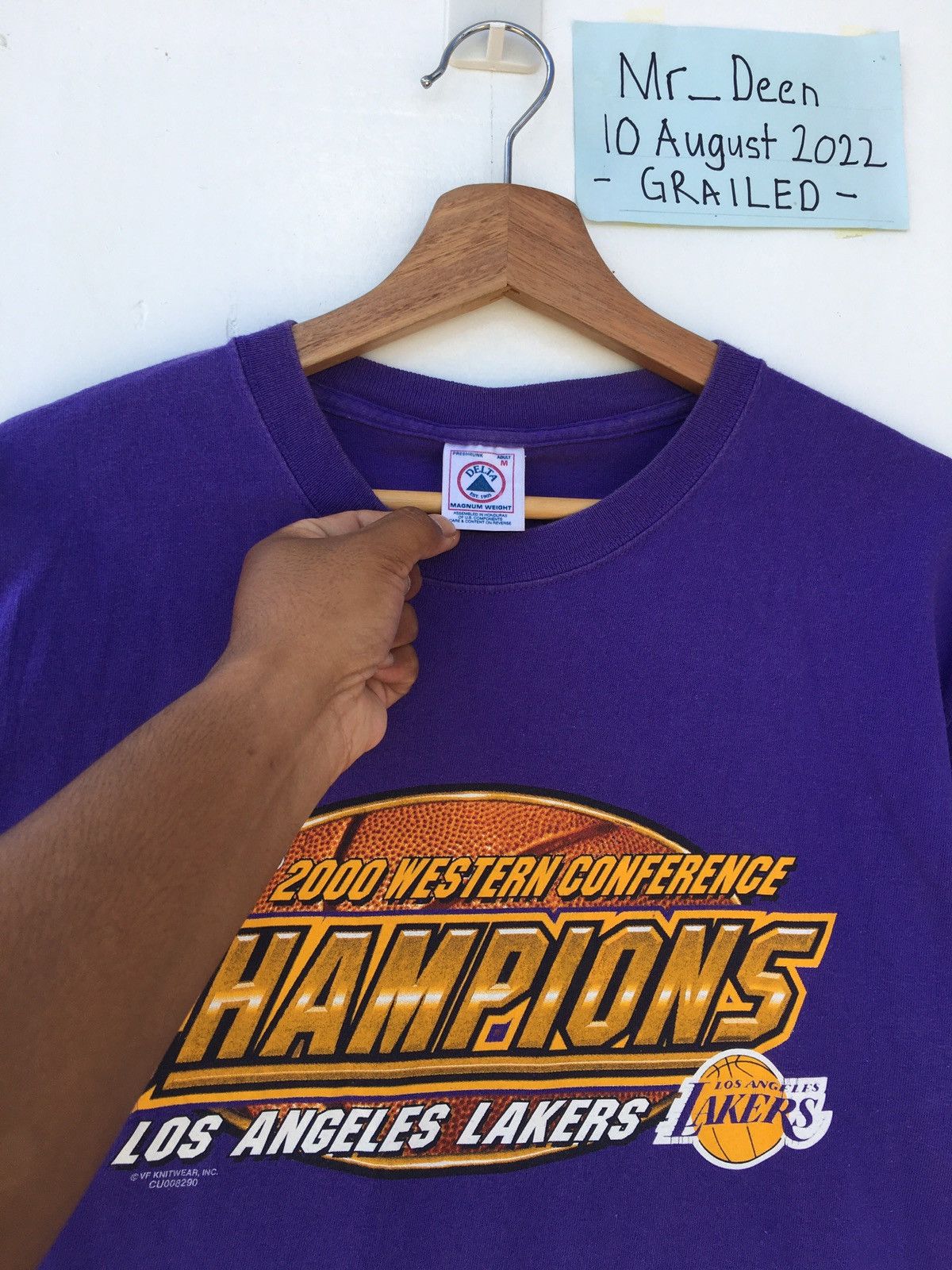 NBA Vintage Rare Champions Los Angeles Lakers NBA Final 2000 Tee Size US M / EU 48-50 / 2 - 10 Thumbnail