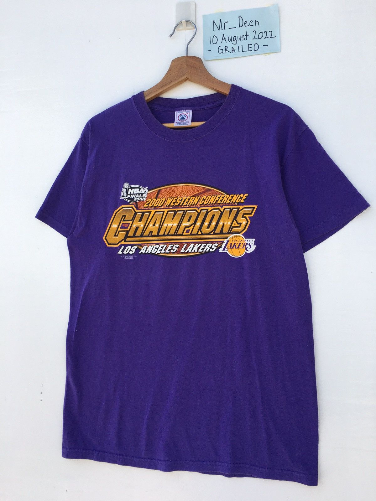NBA Vintage Rare Champions Los Angeles Lakers NBA Final 2000 Tee Size US M / EU 48-50 / 2 - 4 Thumbnail