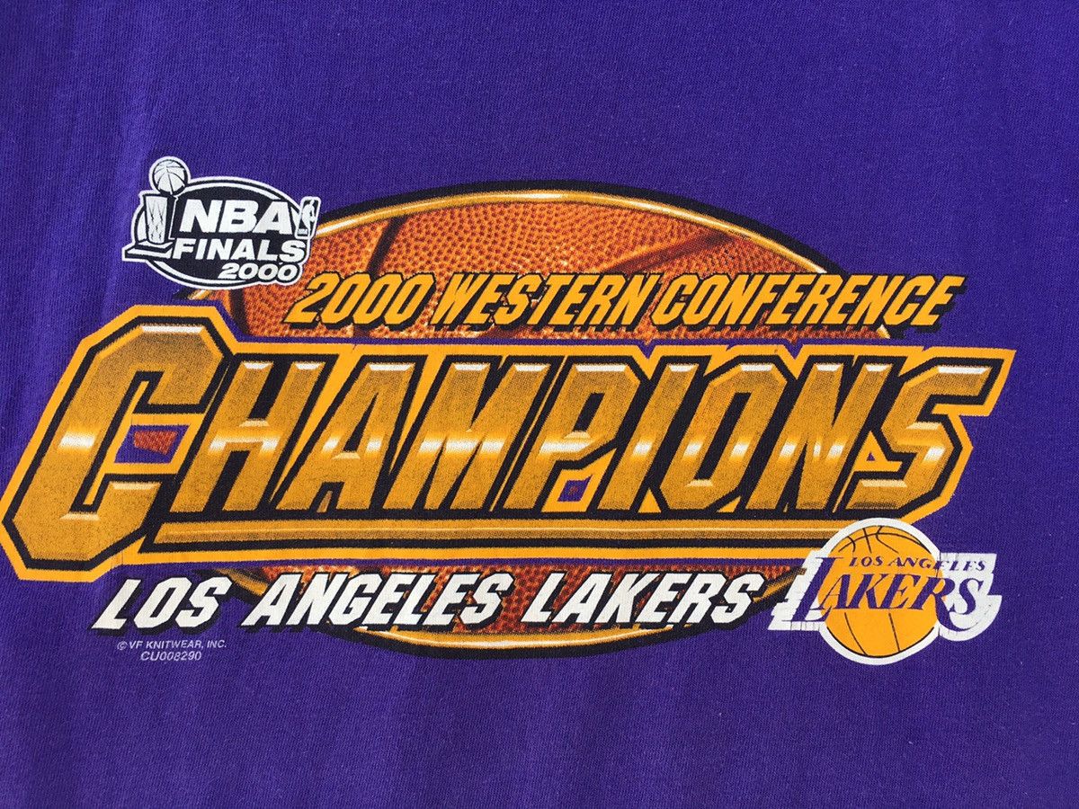 NBA Vintage Rare Champions Los Angeles Lakers NBA Final 2000 Tee Size US M / EU 48-50 / 2 - 8 Thumbnail