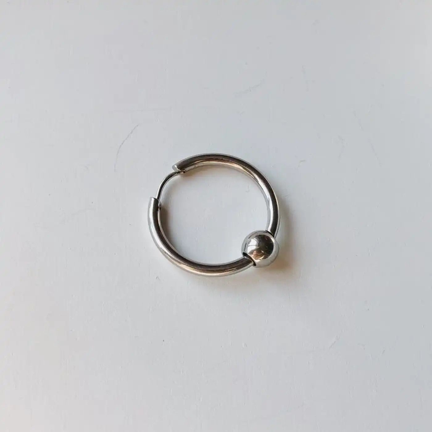 Jewelry × Vintage Silver Asymmetric Round Earrings Size ONE SIZE - 3 Thumbnail