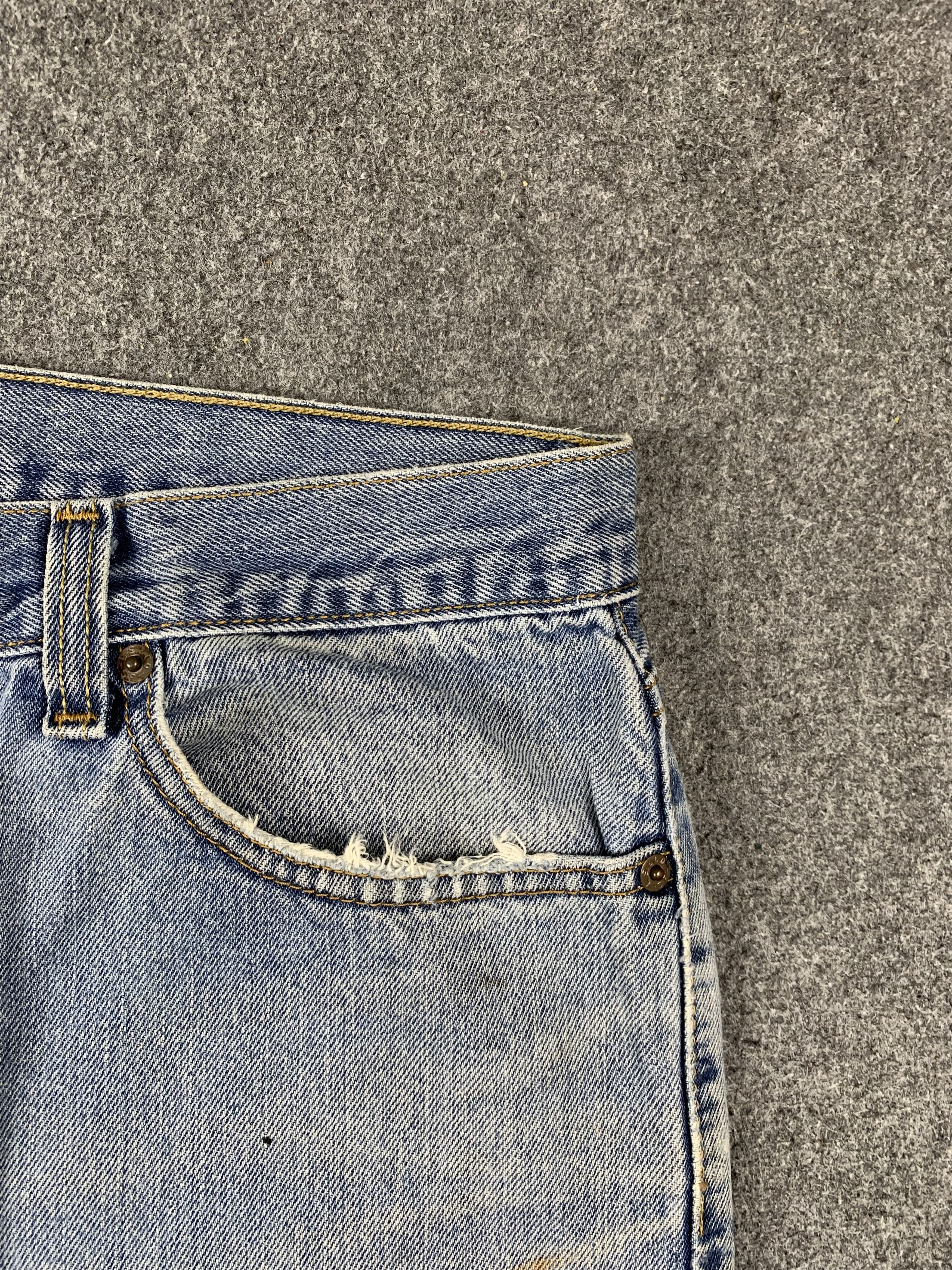 Levi's Vintage Levis 505 Faded Blue Jeans DP2131 Size US 33 - 8 Thumbnail