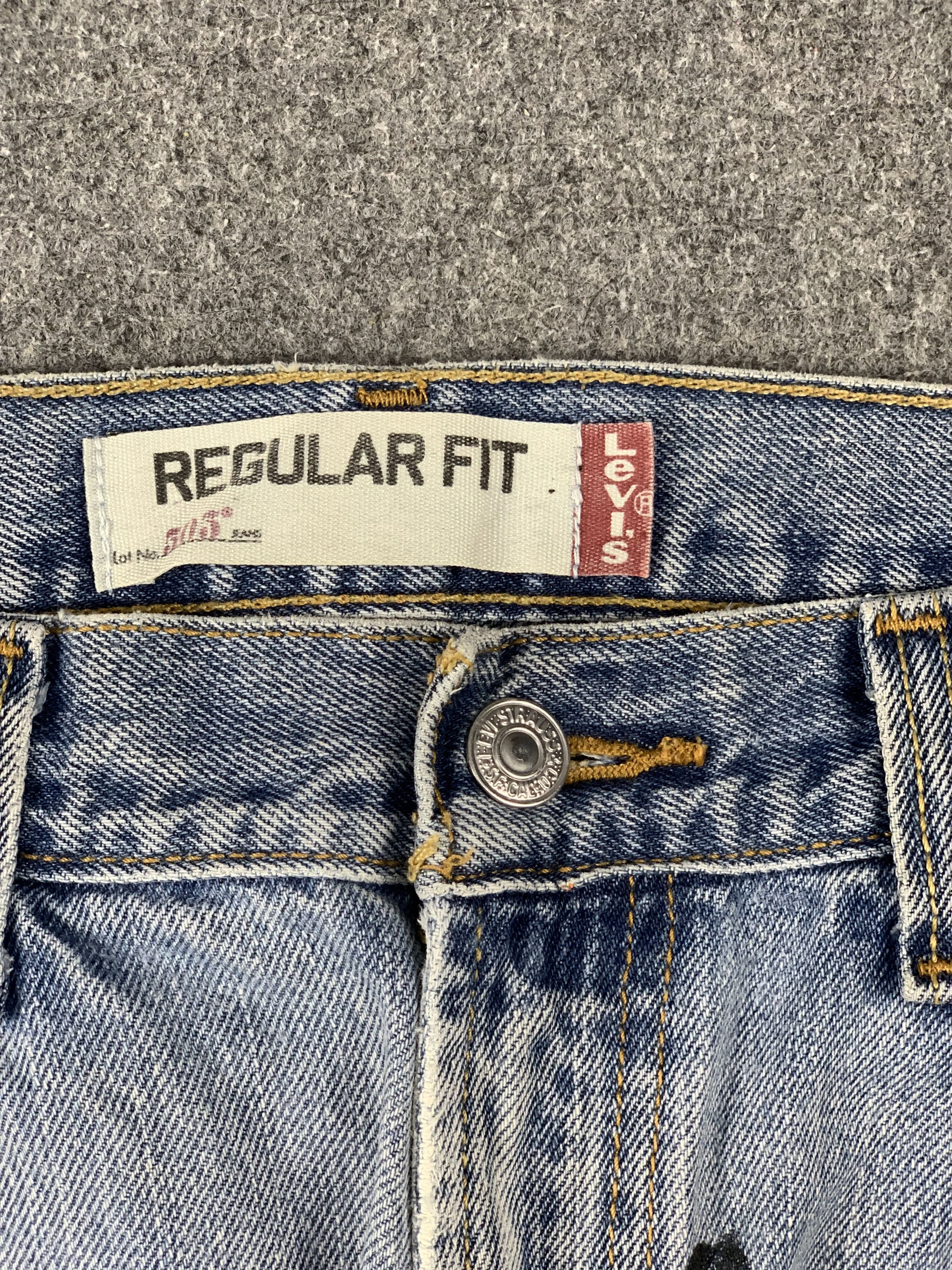 Levi's Vintage Levis 505 Faded Blue Jeans DP2131 Size US 33 - 7 Thumbnail