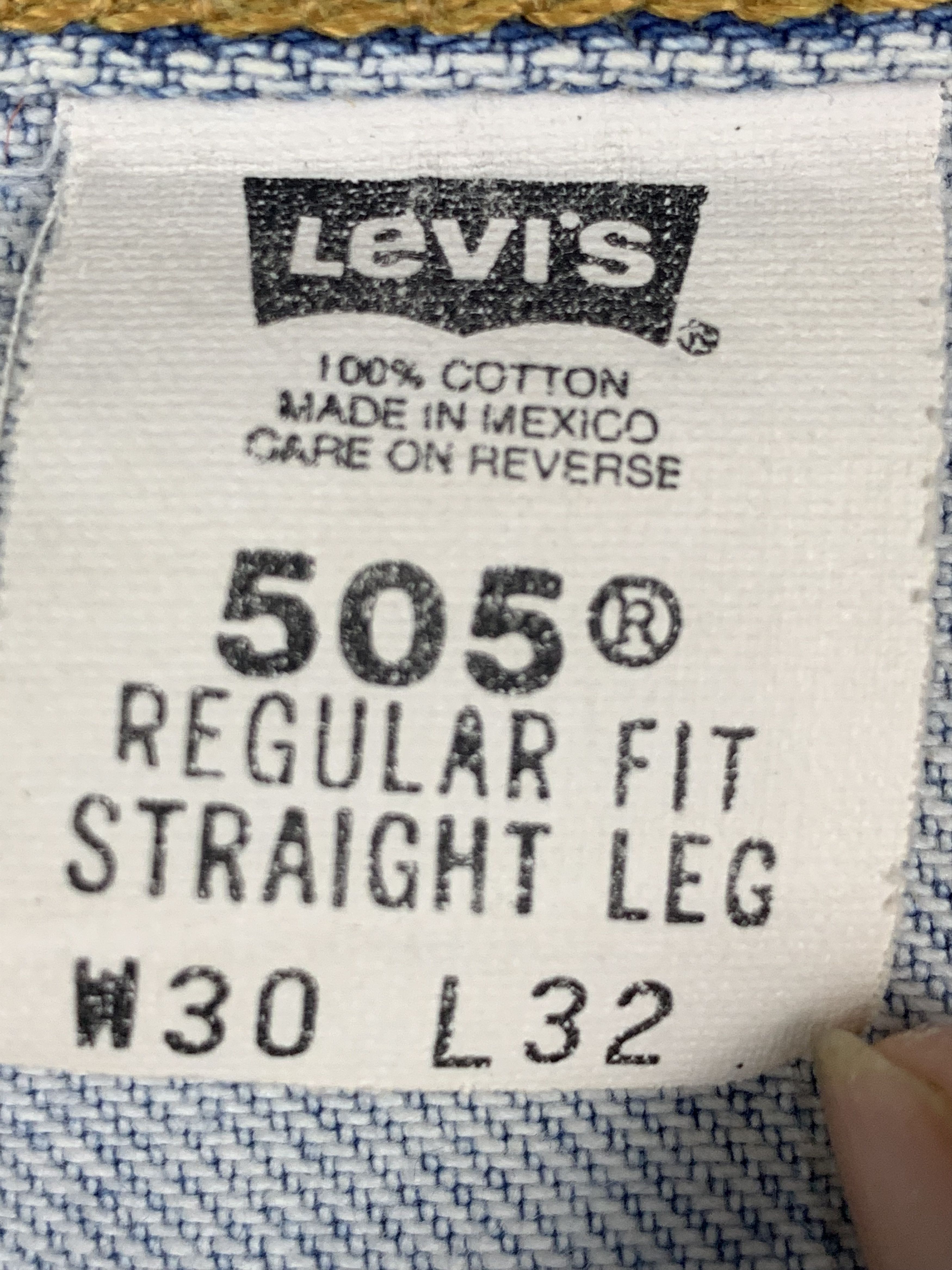 Levi's Vintage 90s Levis 505 Light Wash Jeans DP2133 Size US 29 - 7 Thumbnail