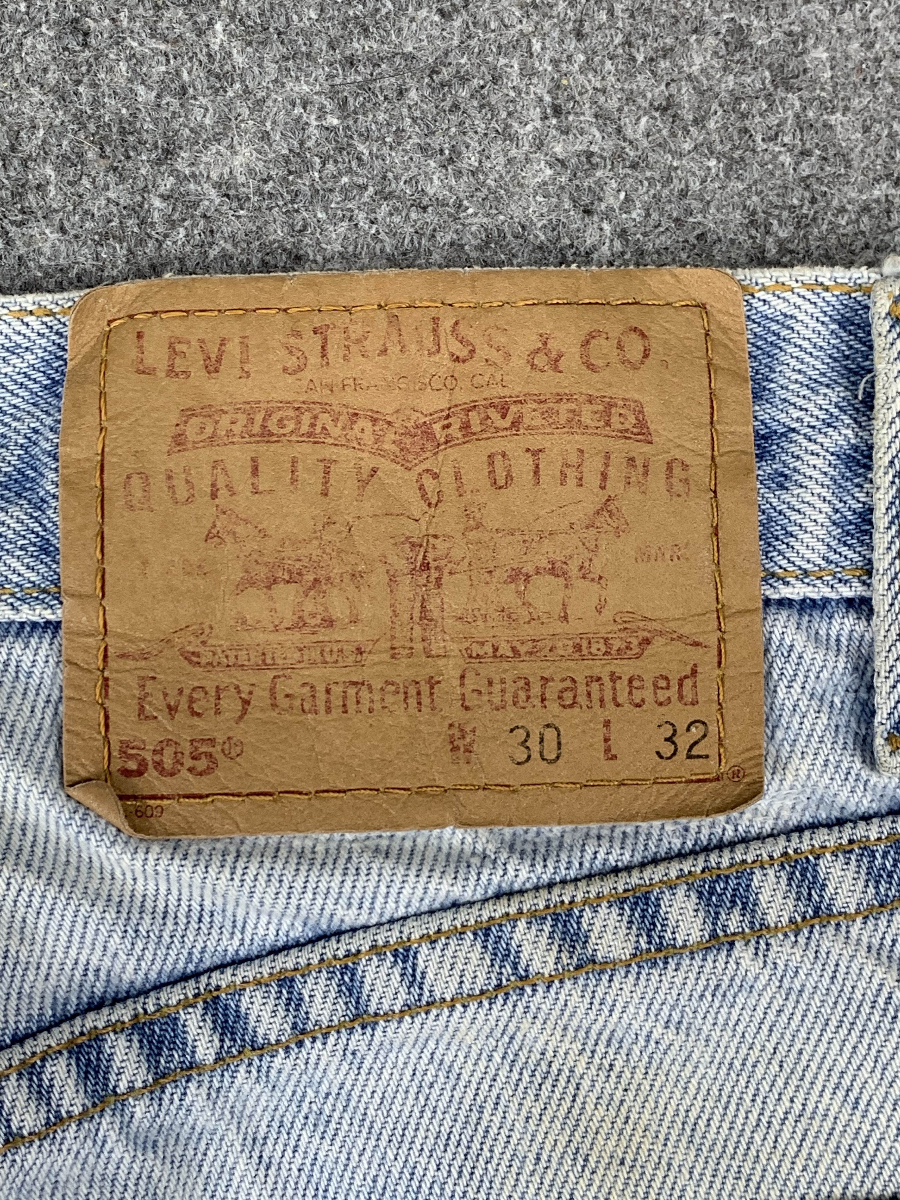 Levi's Vintage 90s Levis 505 Light Wash Jeans DP2133 Size US 29 - 5 Thumbnail