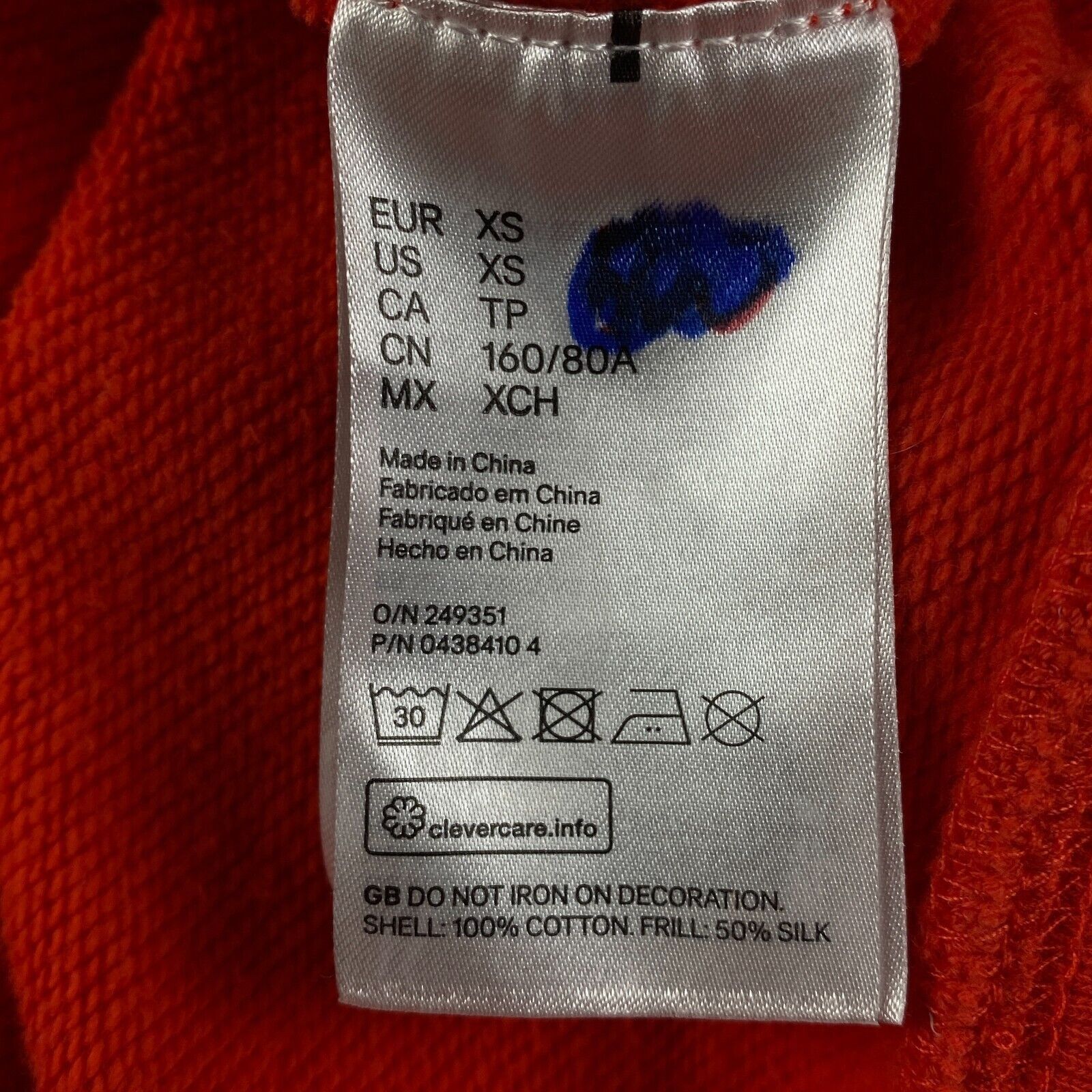 H&M × Kenzo Womens Sweatshirt Kenzo x H&M Size XS Big Print Size XS / US 0-2 / IT 36-38 - 5 Thumbnail