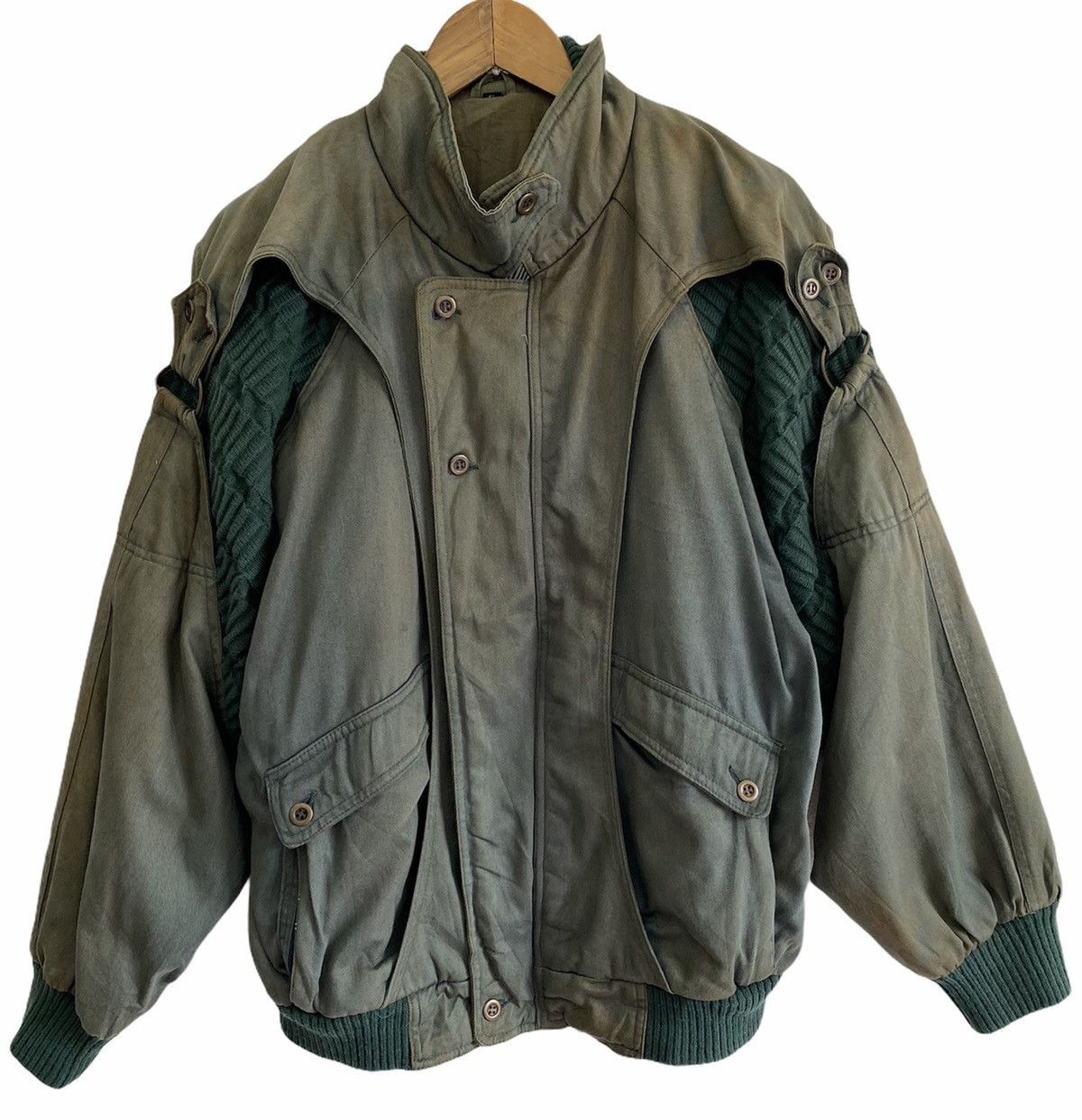 Issey Miyake GRAIL🔥NEW POWER COLLINS PARACHUTE BOMBER ISSEY MIYAKE DESIGN Size US L / EU 52-54 / 3 - 6 Thumbnail