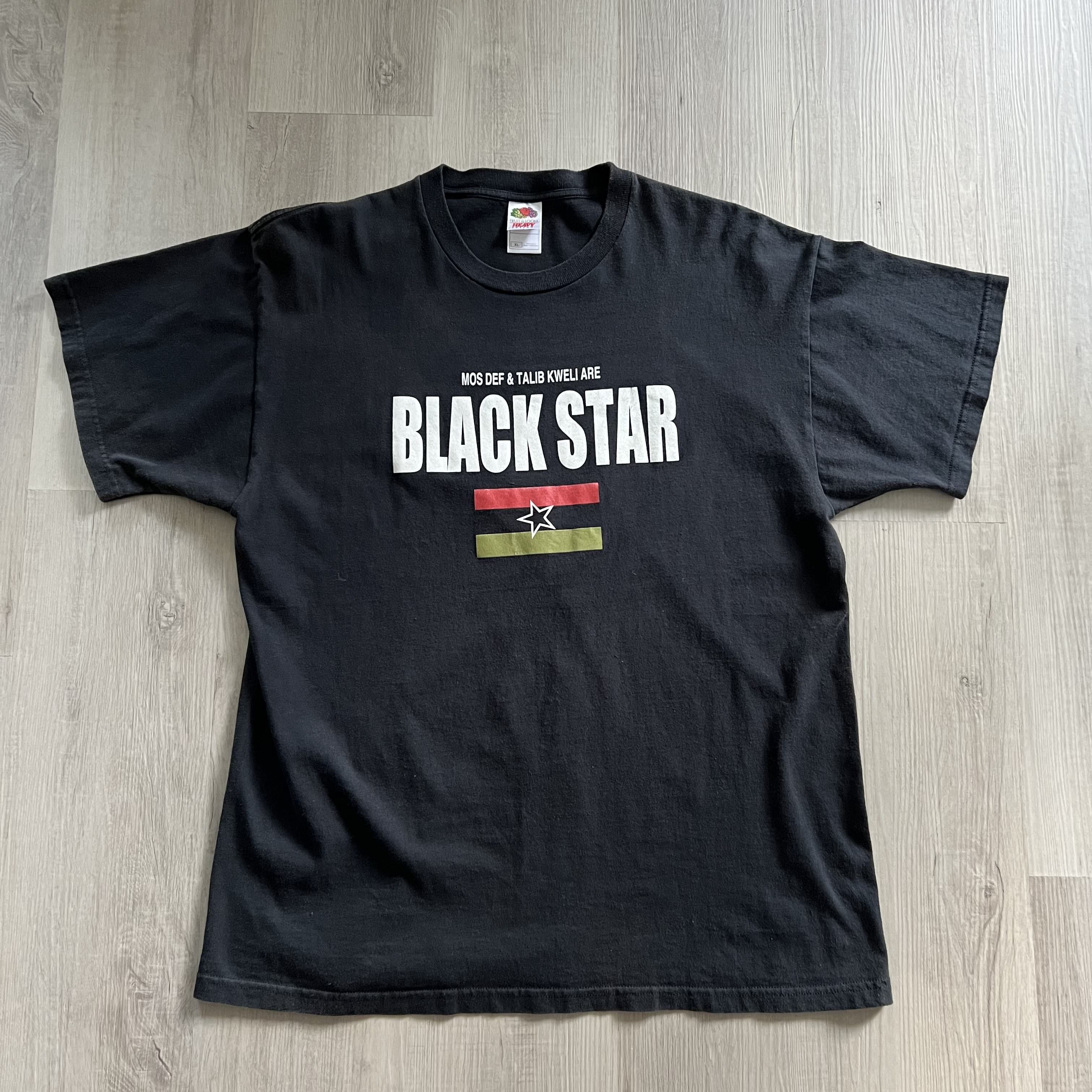 Fruit Of The Loom Vintage 90s Black Star Mos Def & Talib Kweli Shirt Size  XL | Grailed