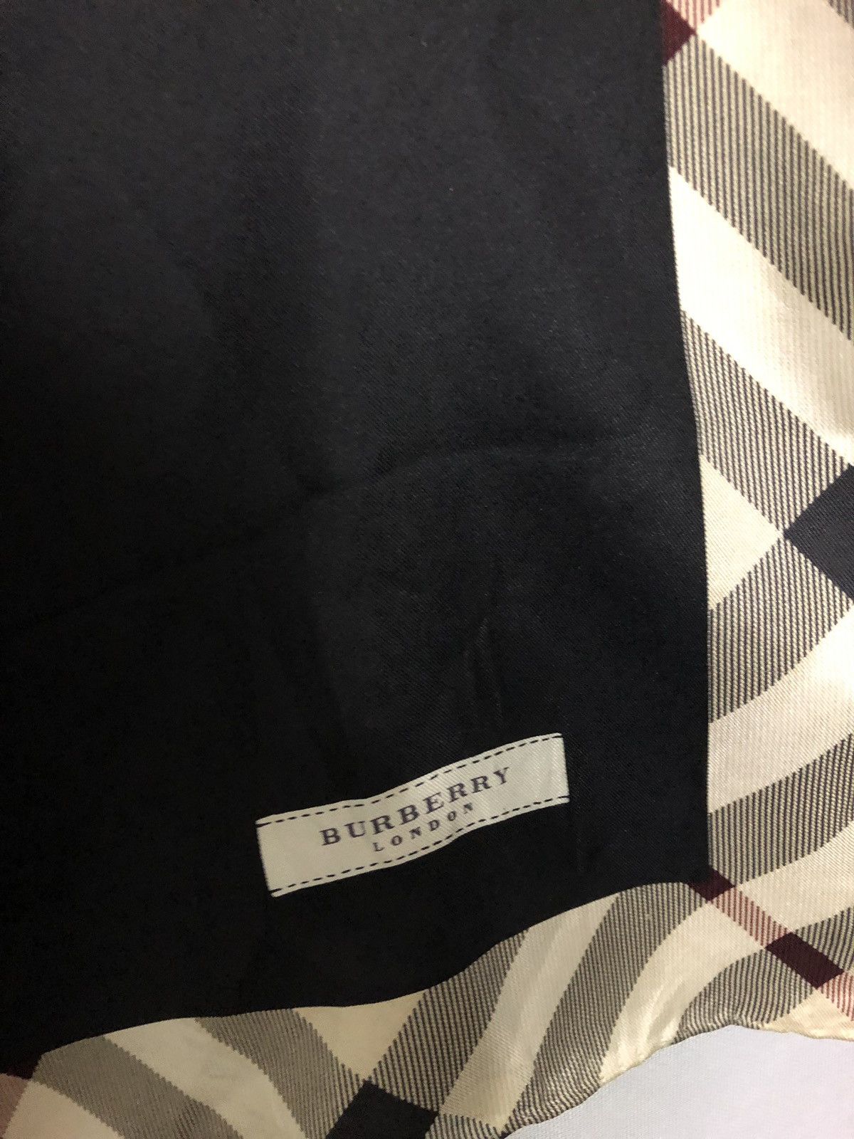 Burberry Burberry Classic Nova Check Silk Square Scarf Size ONE SIZE - 2 Thumbnail