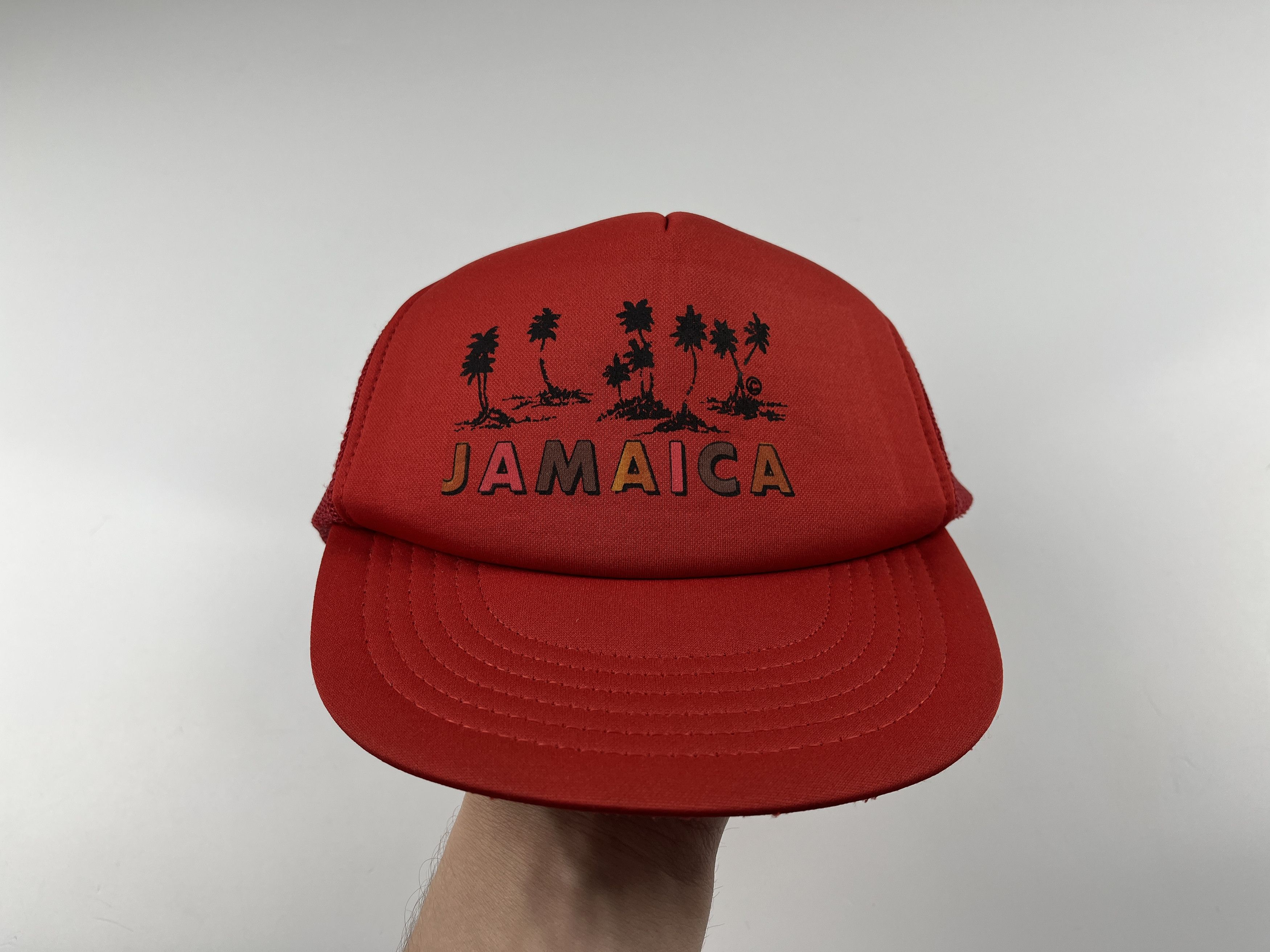 Vintage 80's Jamaica Sun Island Vintage Trucker Made in Jamaica Size ONE SIZE - 2 Thumbnail