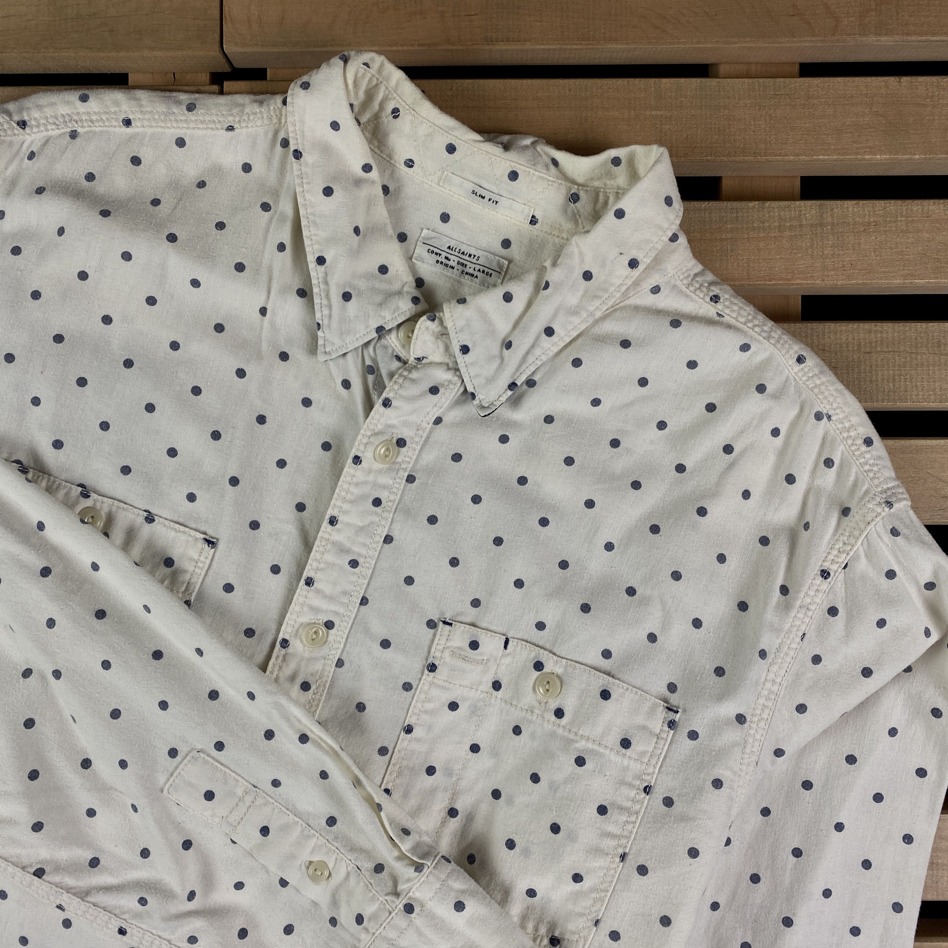 Allsaints Mens Shirt Long Sleeve Allsaints Size L Size US L / EU 52-54 / 3 - 2 Thumbnail