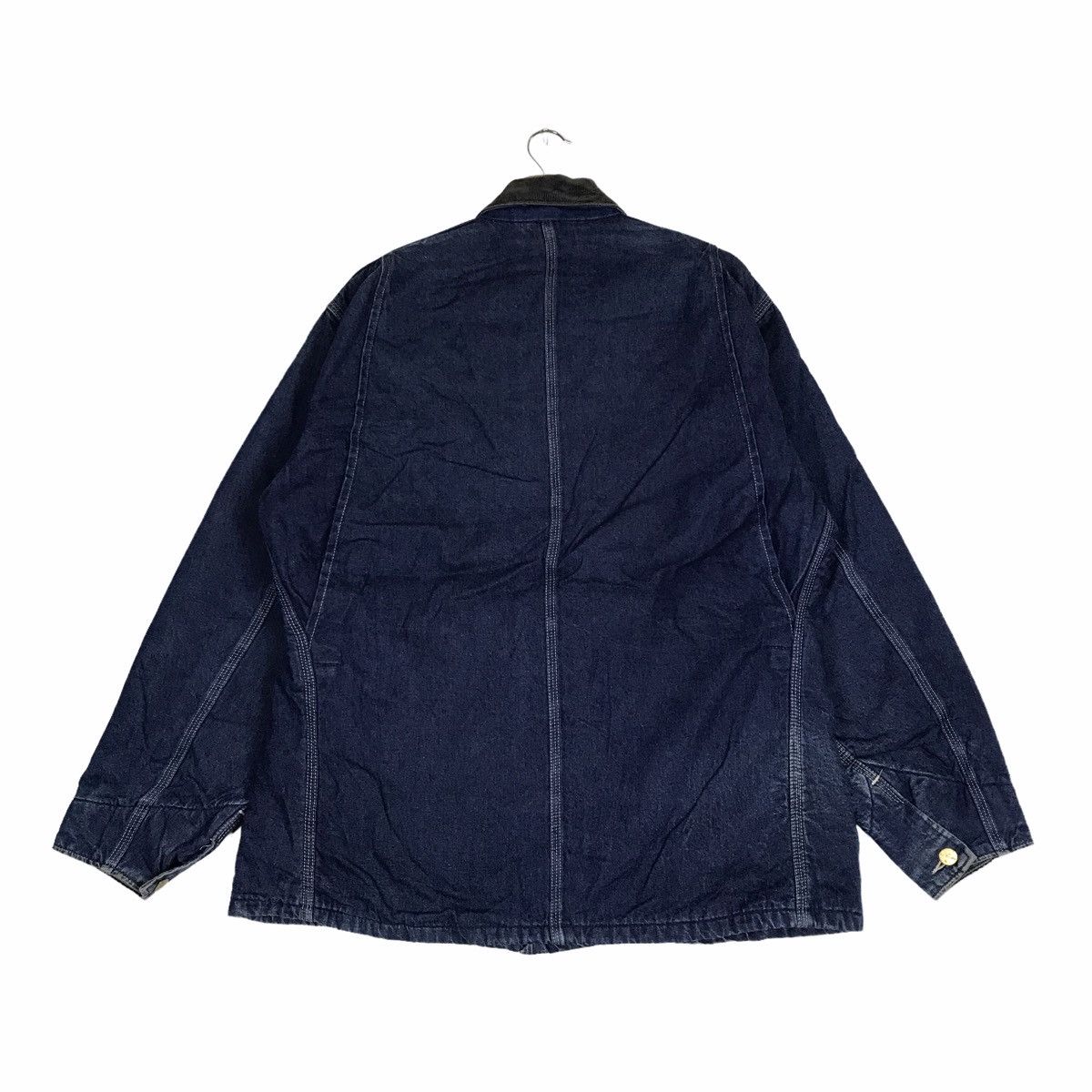 Carhartt Vintage 90s CARHARTT Denim Indigo Jeans Michigan Jacket Size US M / EU 48-50 / 2 - 8 Thumbnail